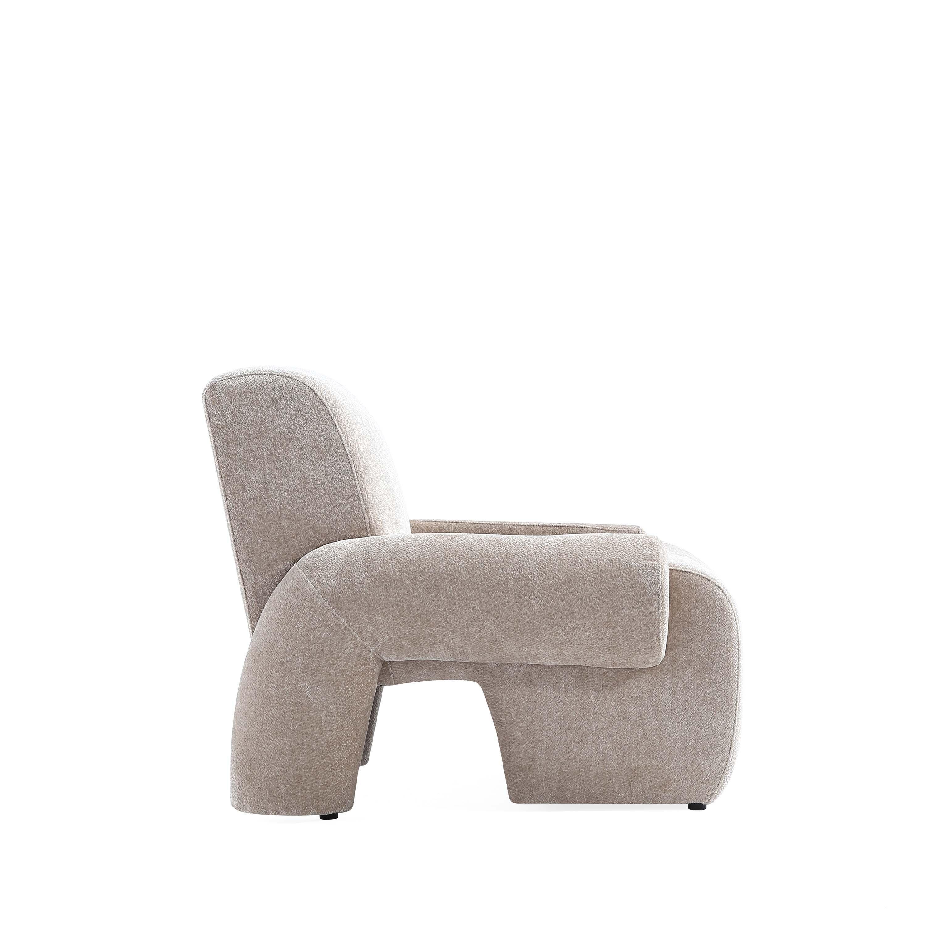 Manhattan Comfort Verandah Accent Chair, Beige, large