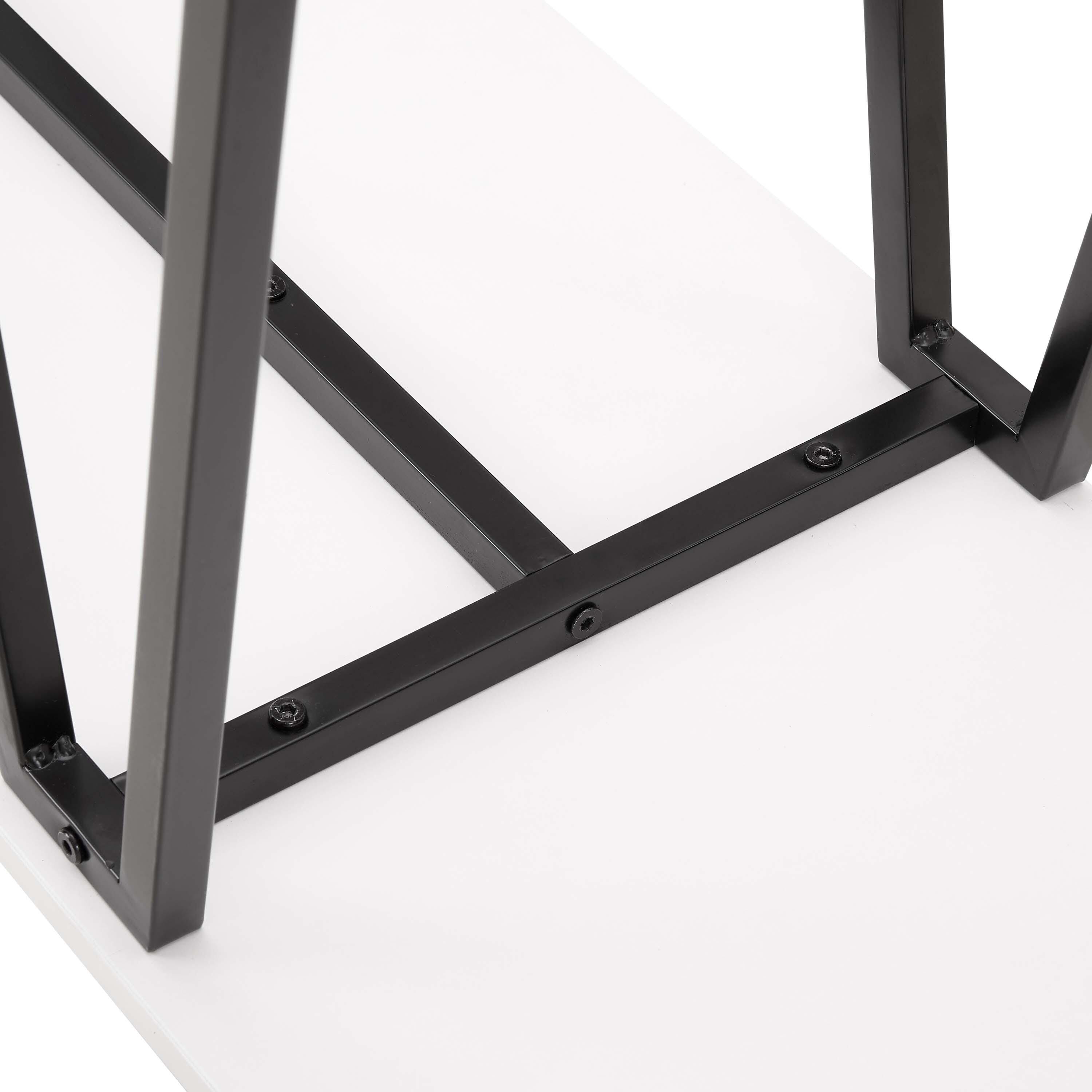 Manhattan Comfort Celine Solid Console Table, White, large
