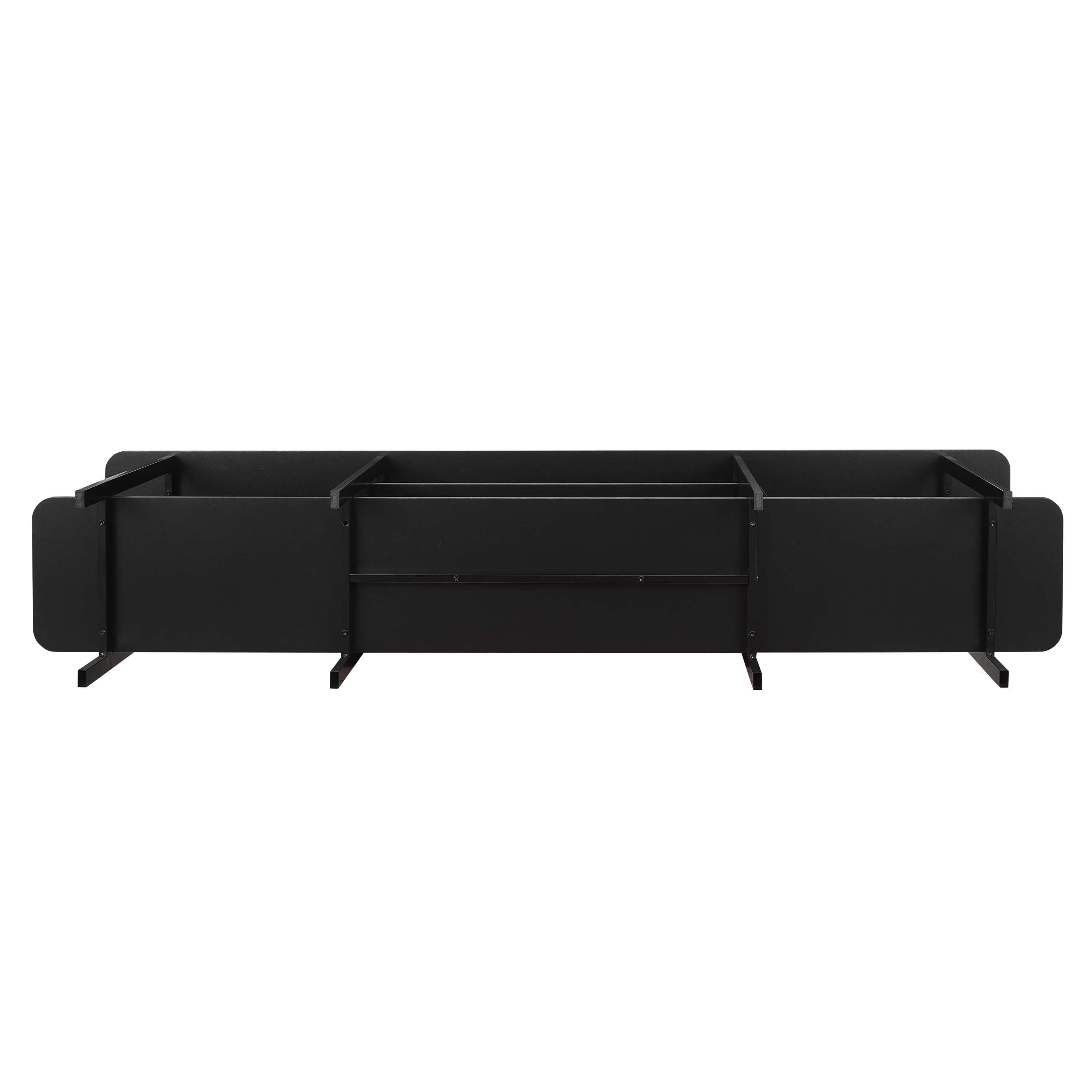 Manhattan Comfort Celine Console Table, Black, large