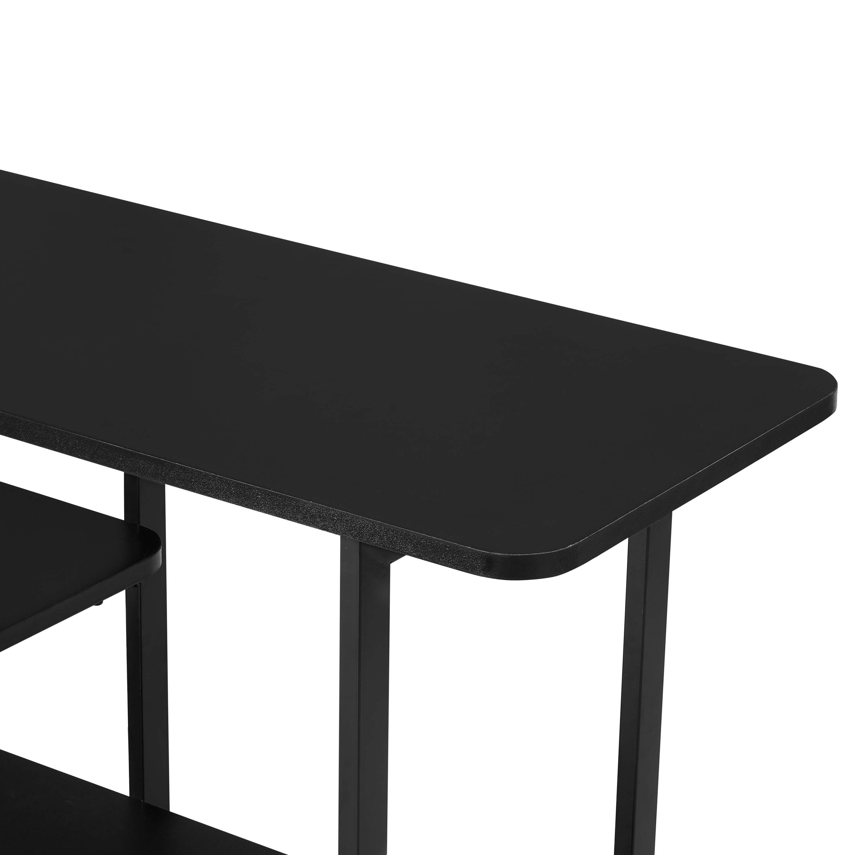 Manhattan Comfort Celine Console Table, Black, large
