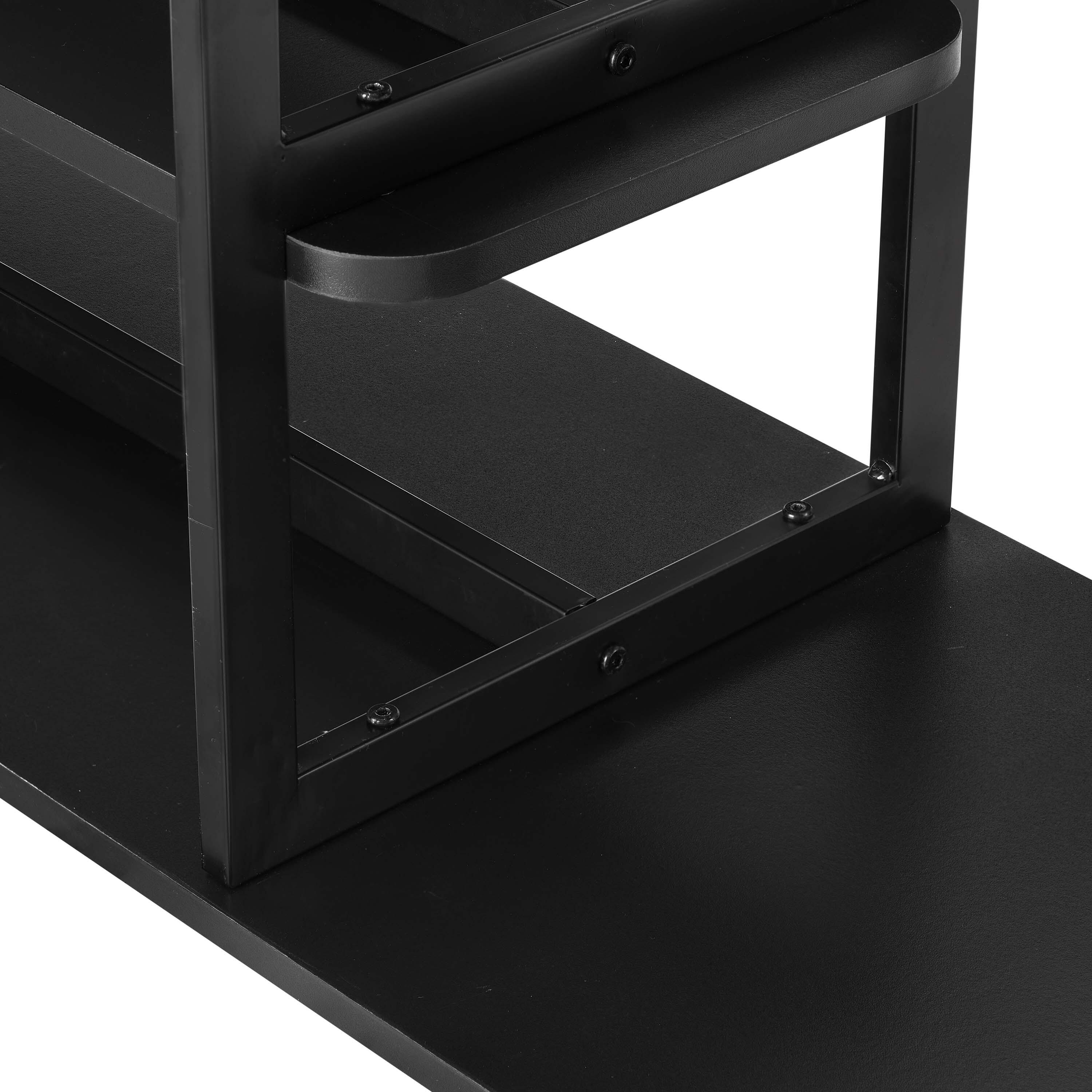 Manhattan Comfort Celine Console Table, Black, large
