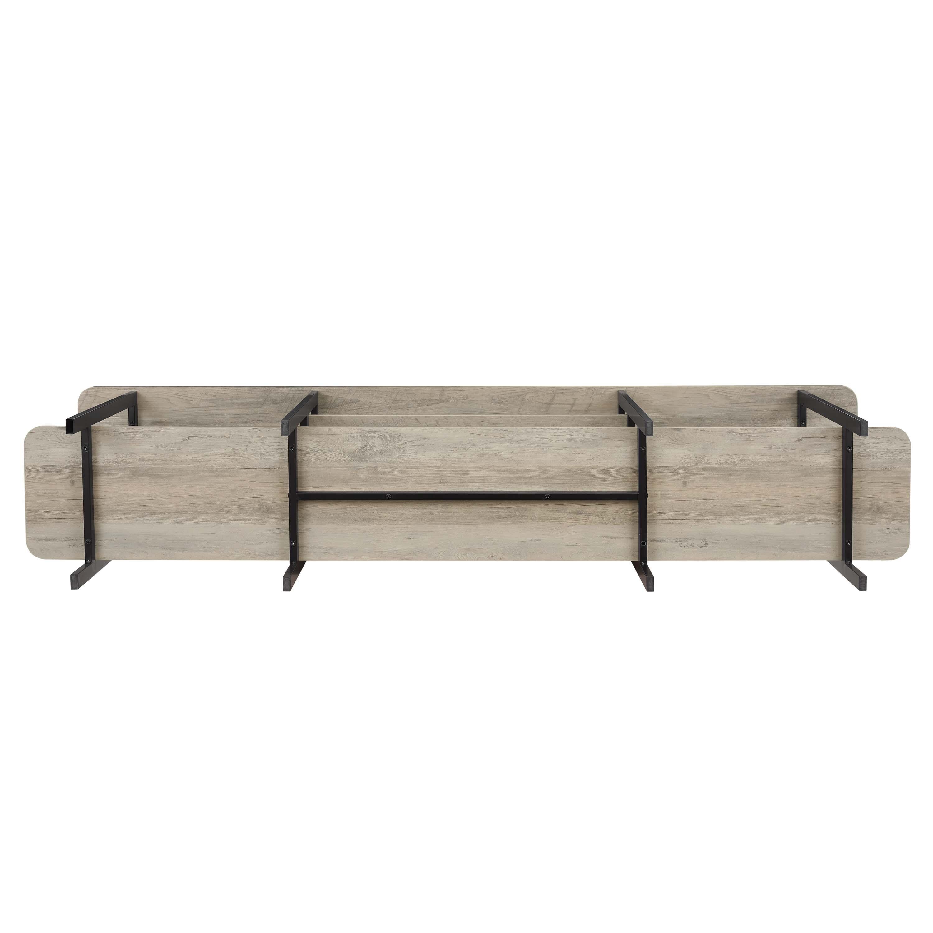 Manhattan Comfort Celine Console Table, Rustic Gray, large