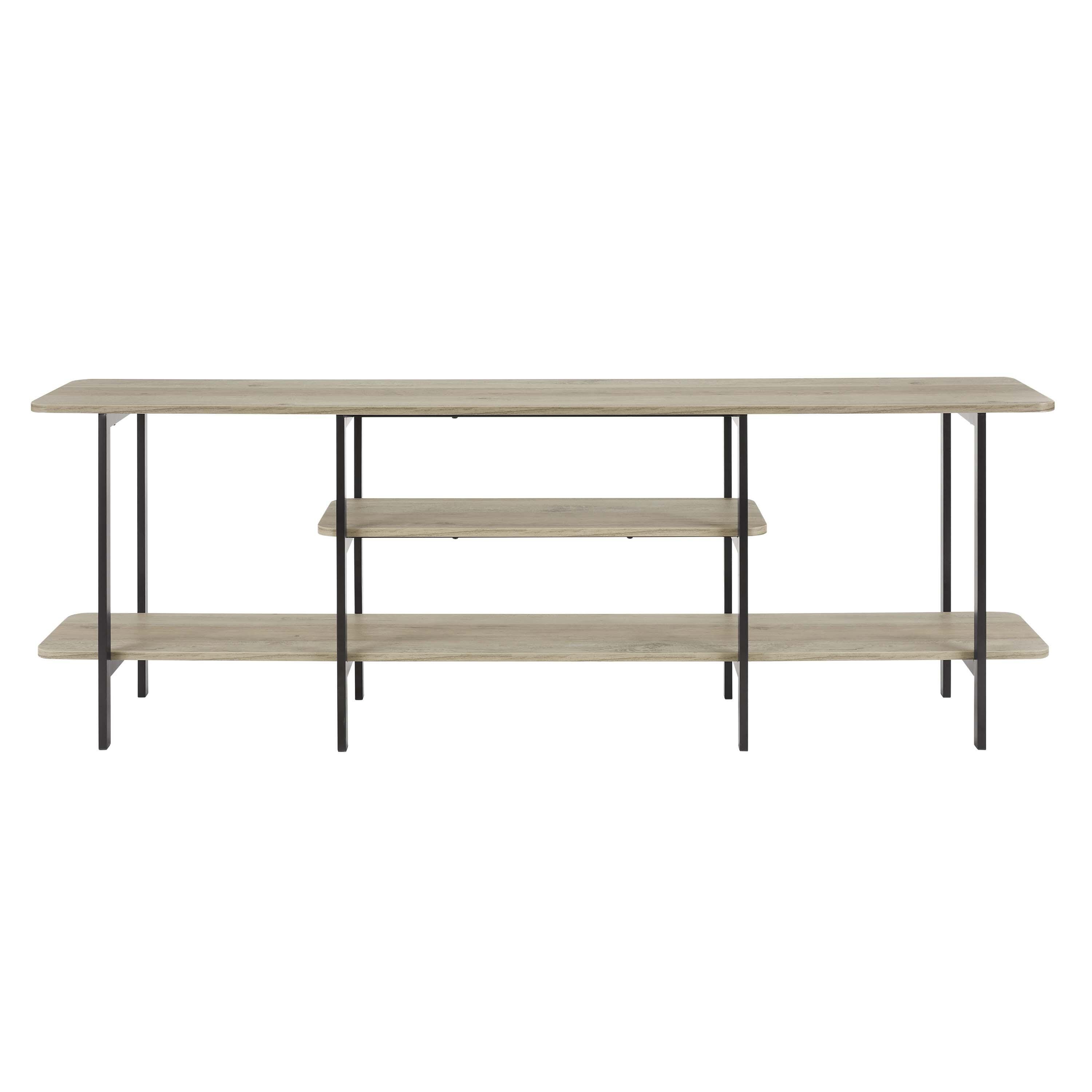 Manhattan Comfort Celine Console Table, Rustic Gray, large