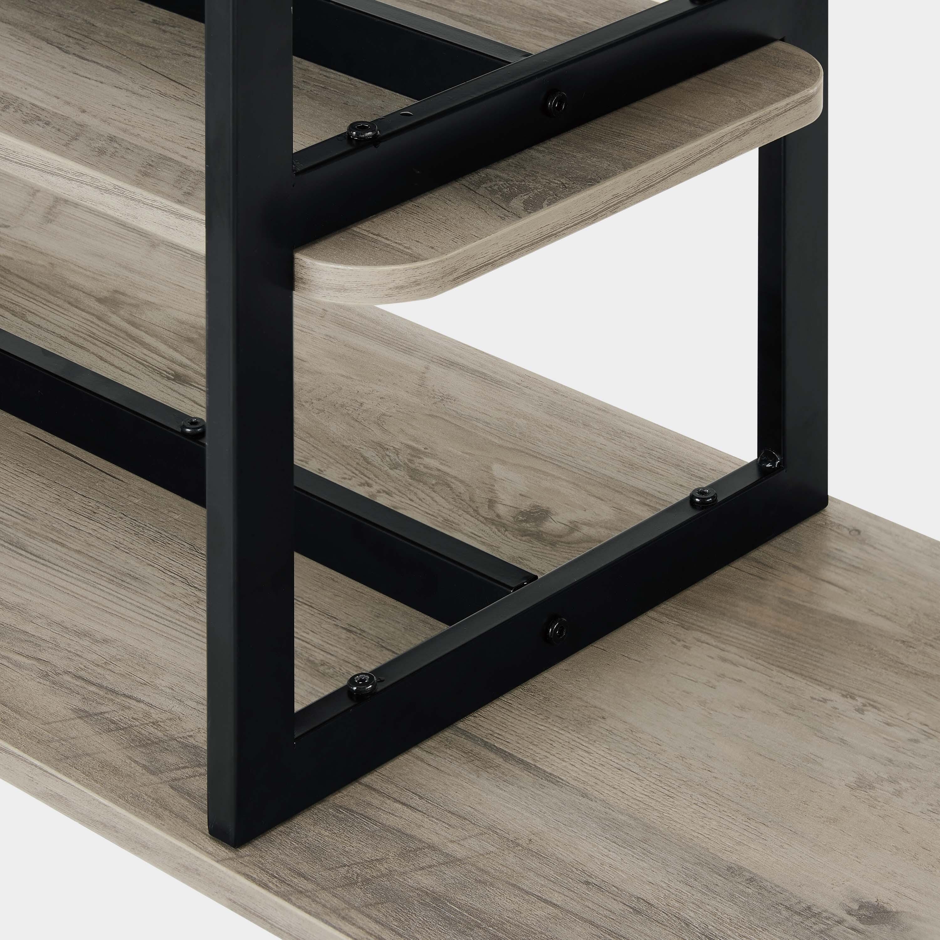 Manhattan Comfort Celine Console Table, Rustic Gray, large