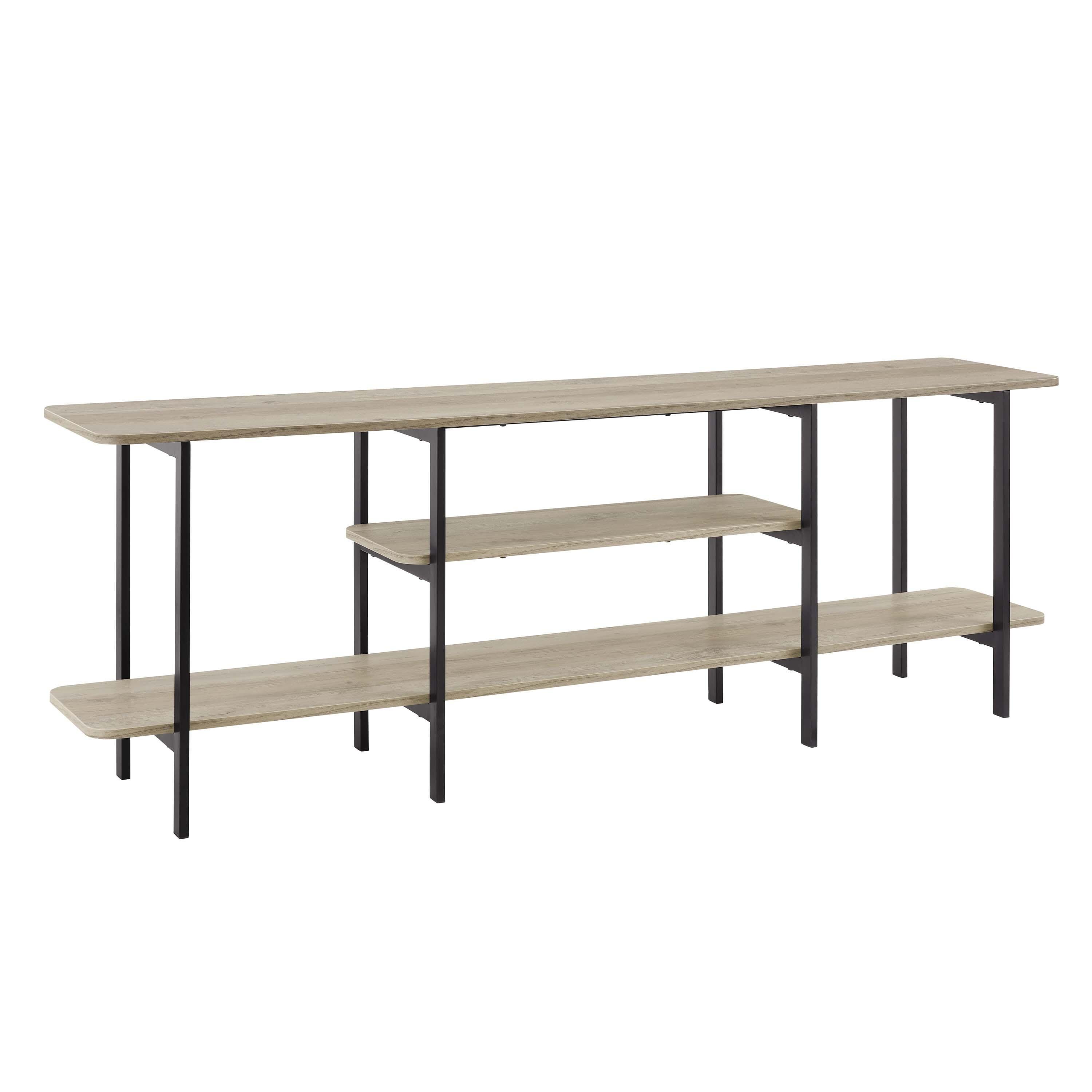 Manhattan Comfort Celine Console Table, Rustic Gray, large