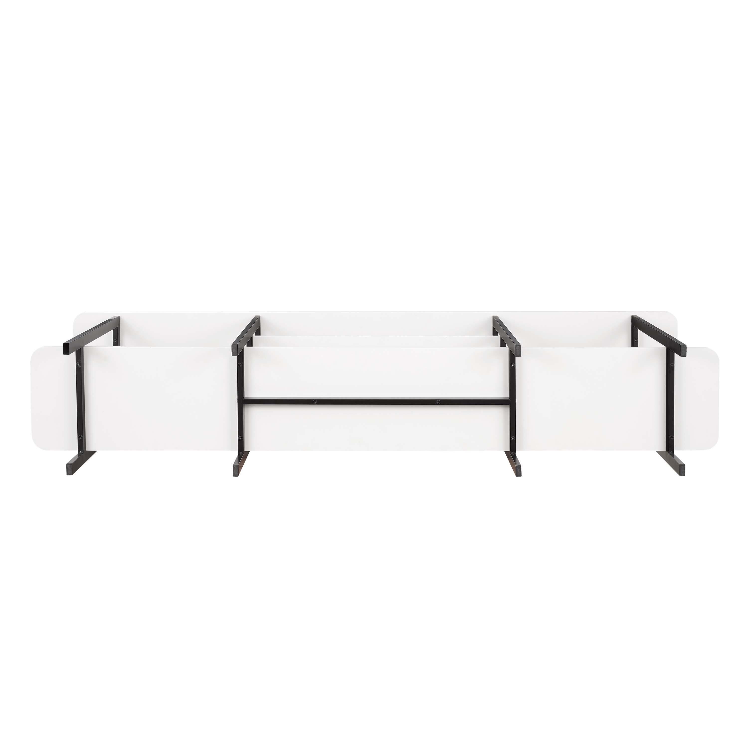 Manhattan Comfort Celine Console Table, White, large