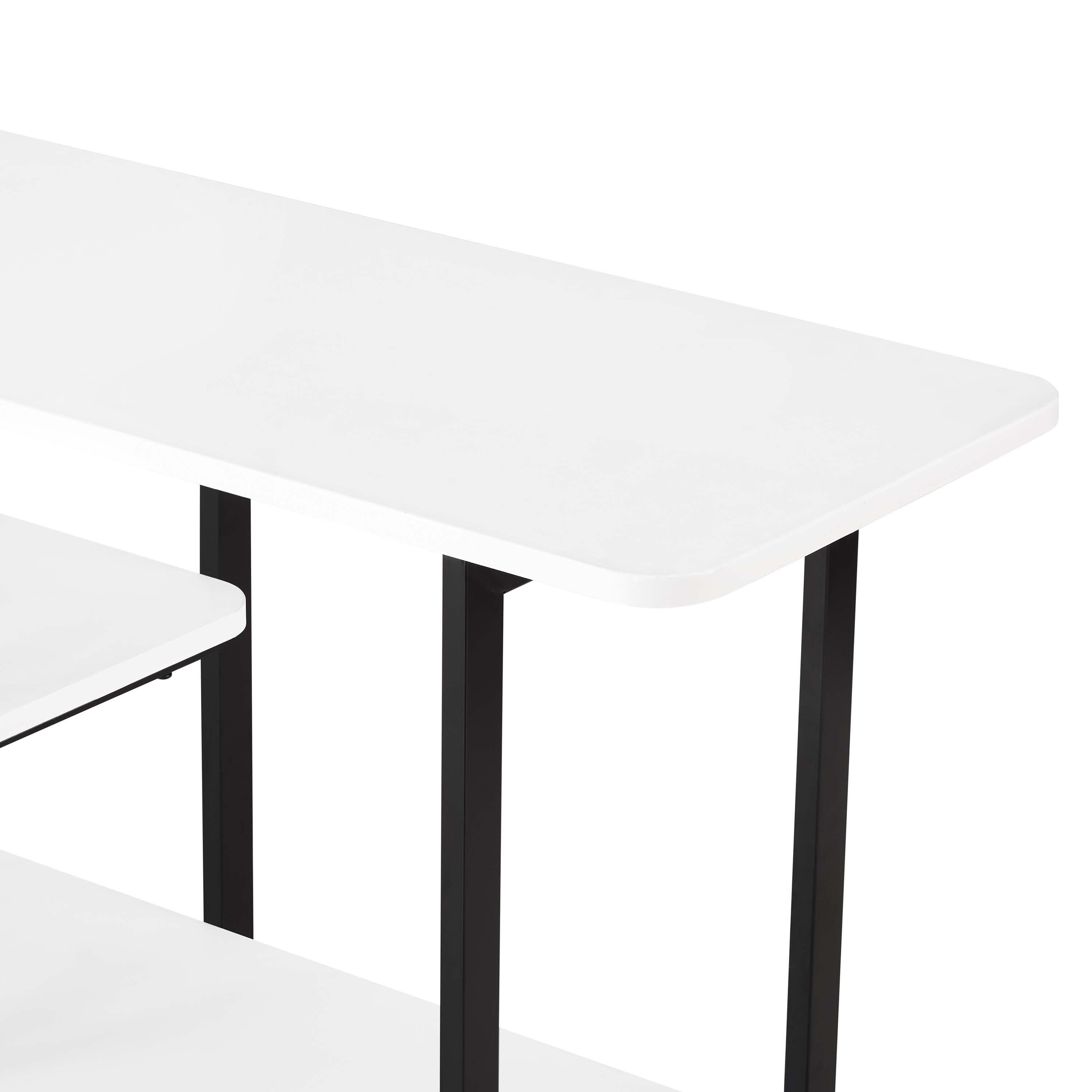 Manhattan Comfort Celine Console Table, White, large