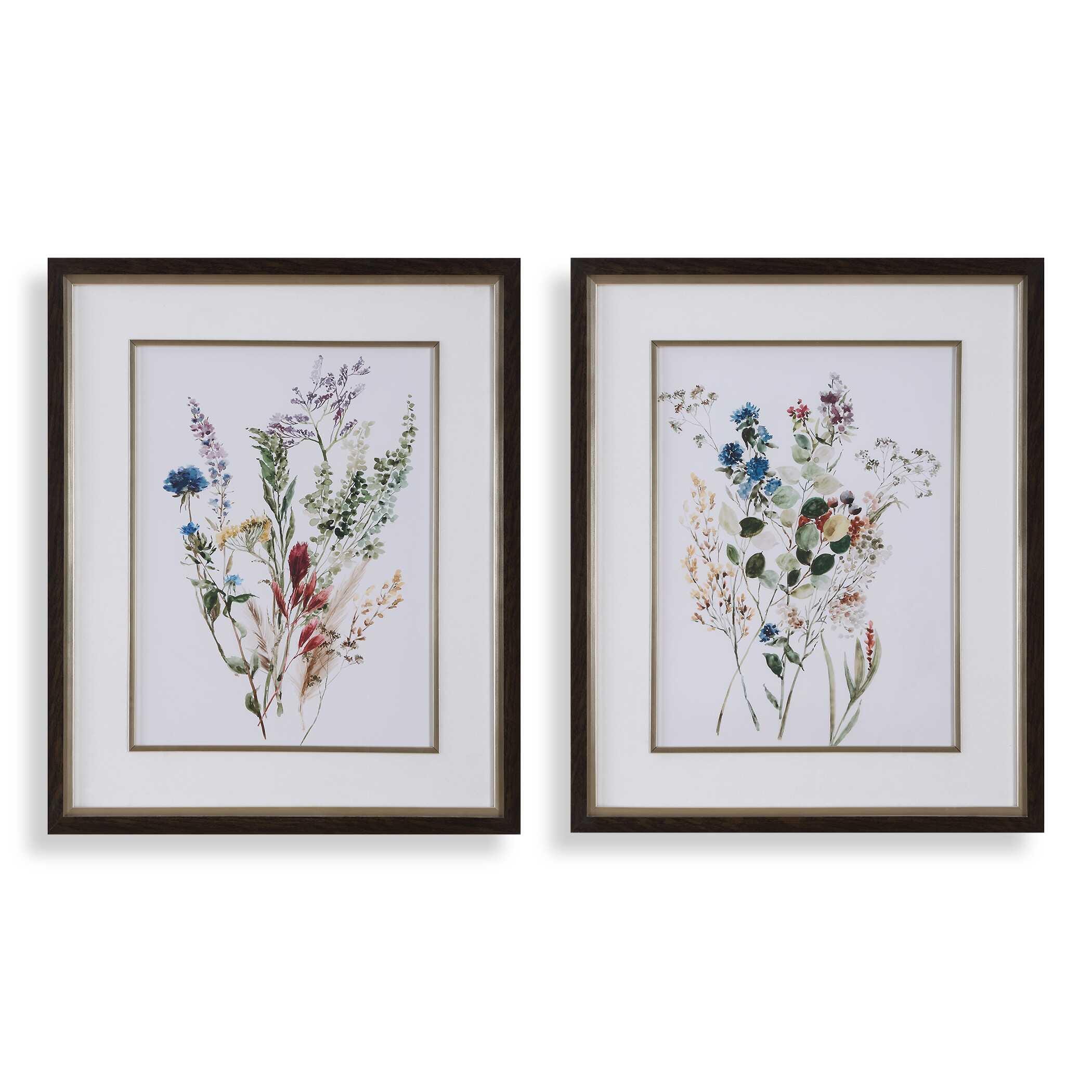 Uttermost Delicate Flowers Wall Art 28 x 34, , large