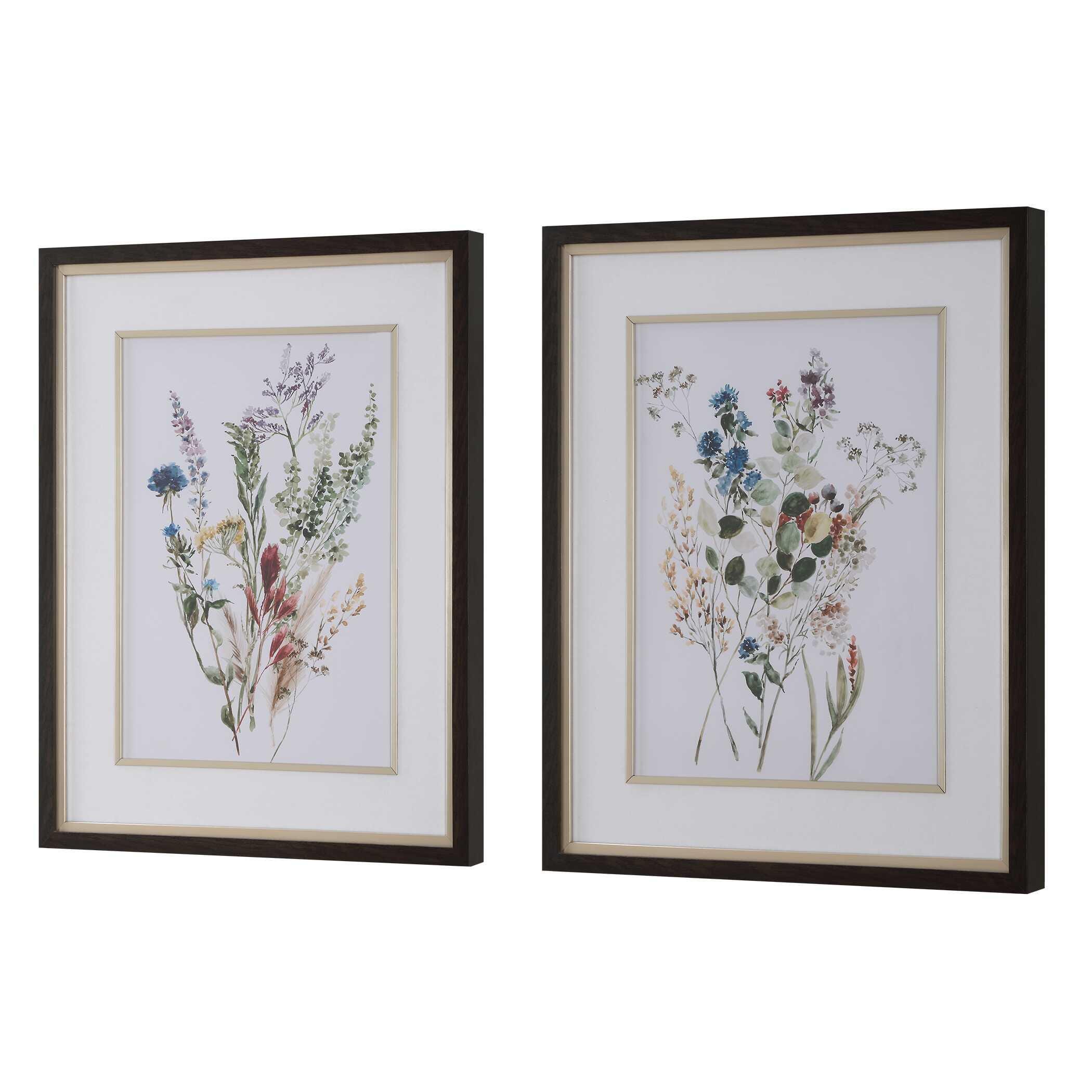 Uttermost Delicate Flowers Wall Art 28 x 34, , large