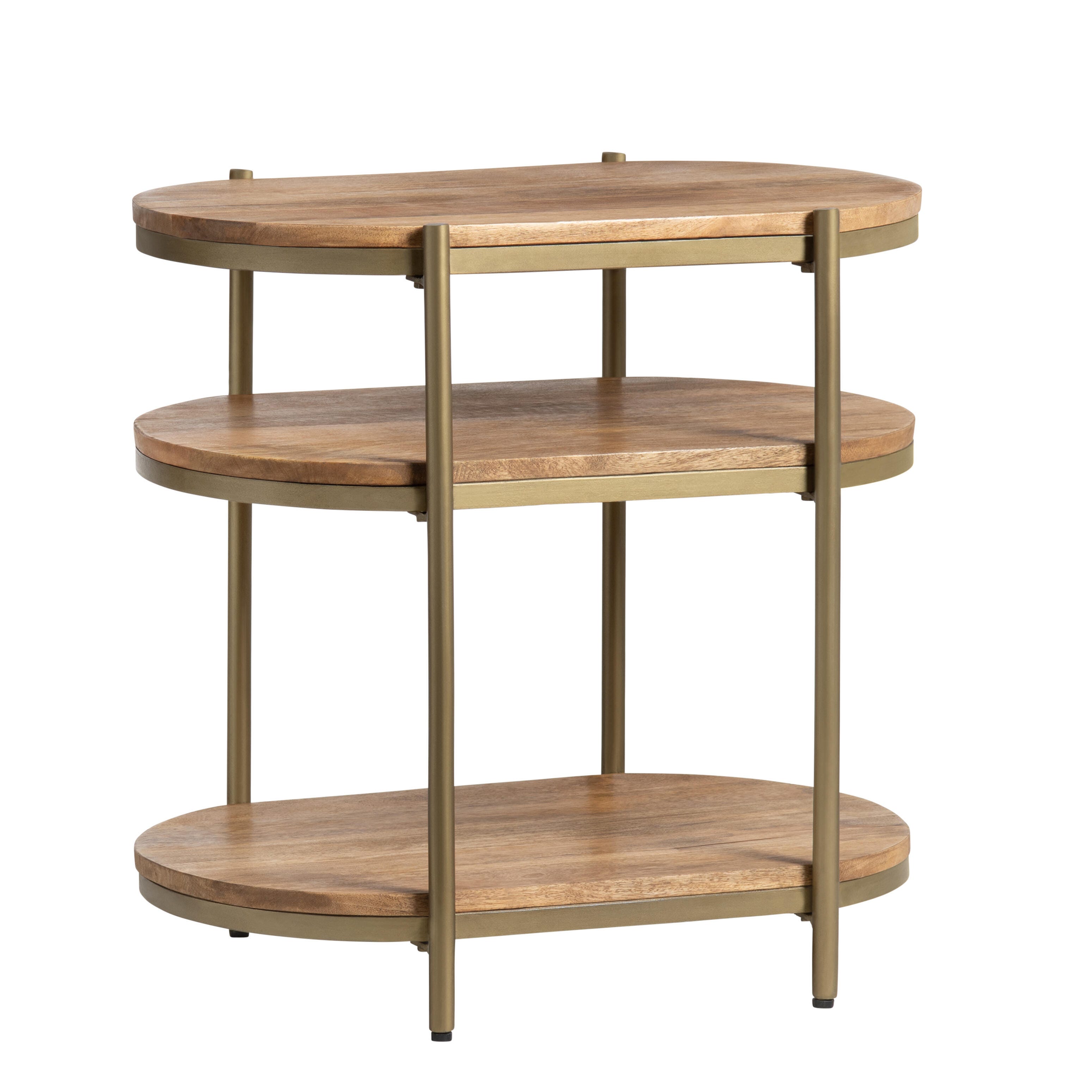 Crestview Collection Multi-Level Oval Accent End Table, , large