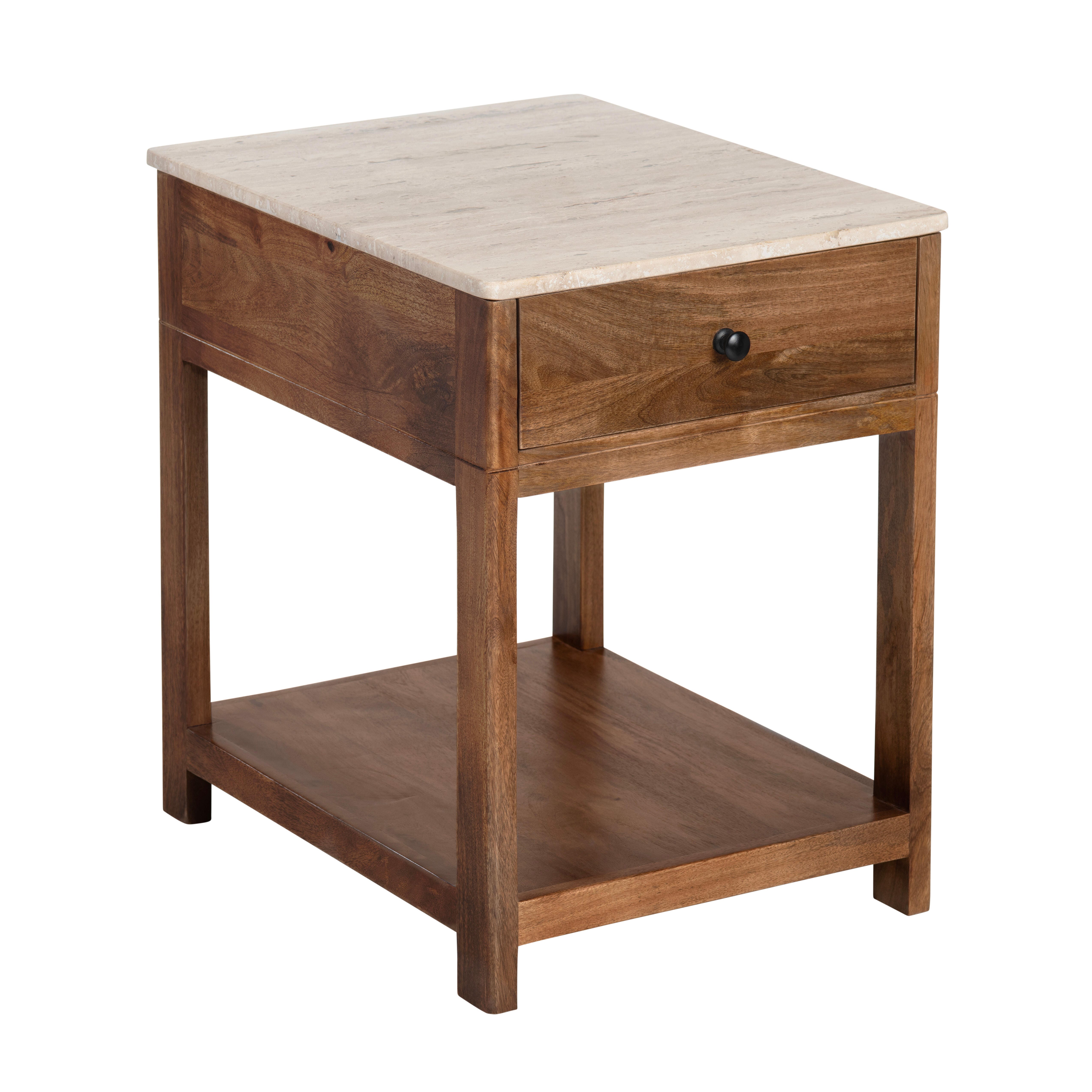 Crestview Collection Travertine Accent Table, , large