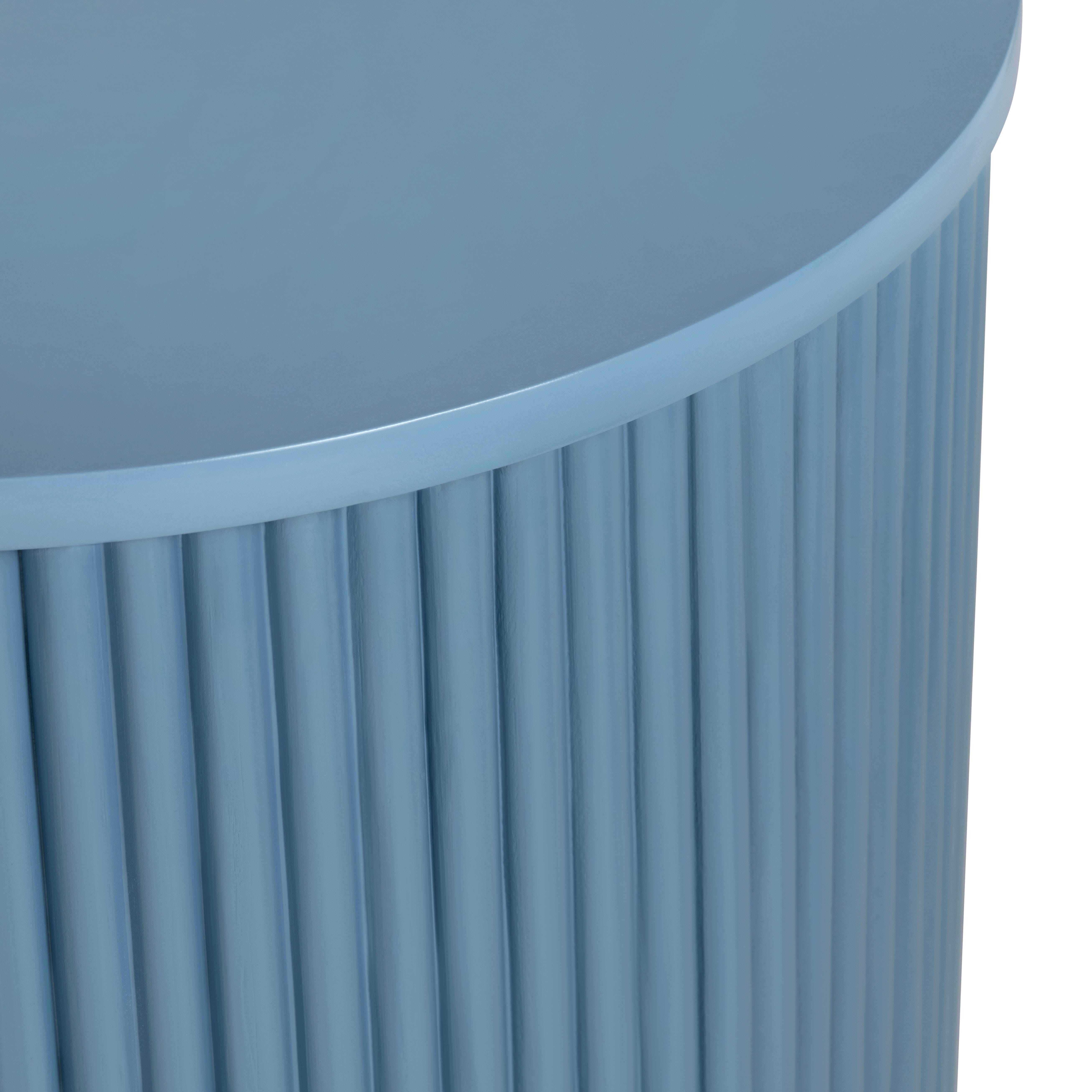 Crestview Collection Solid Accent End Table, Blue, large