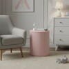 Crestview Collection Solid Accent End Table, Pink, rollover