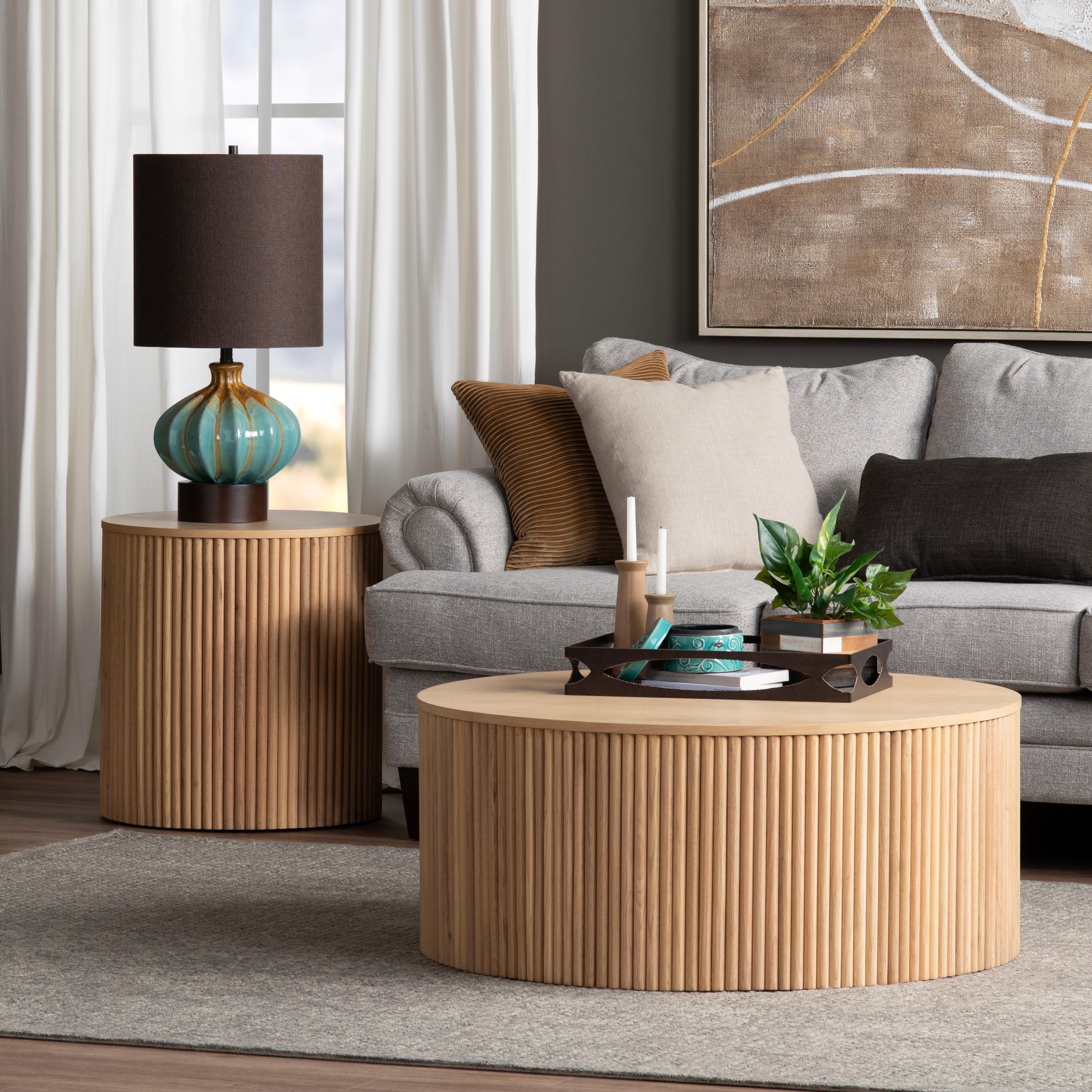 Crestview Collection Curved End Table, , large