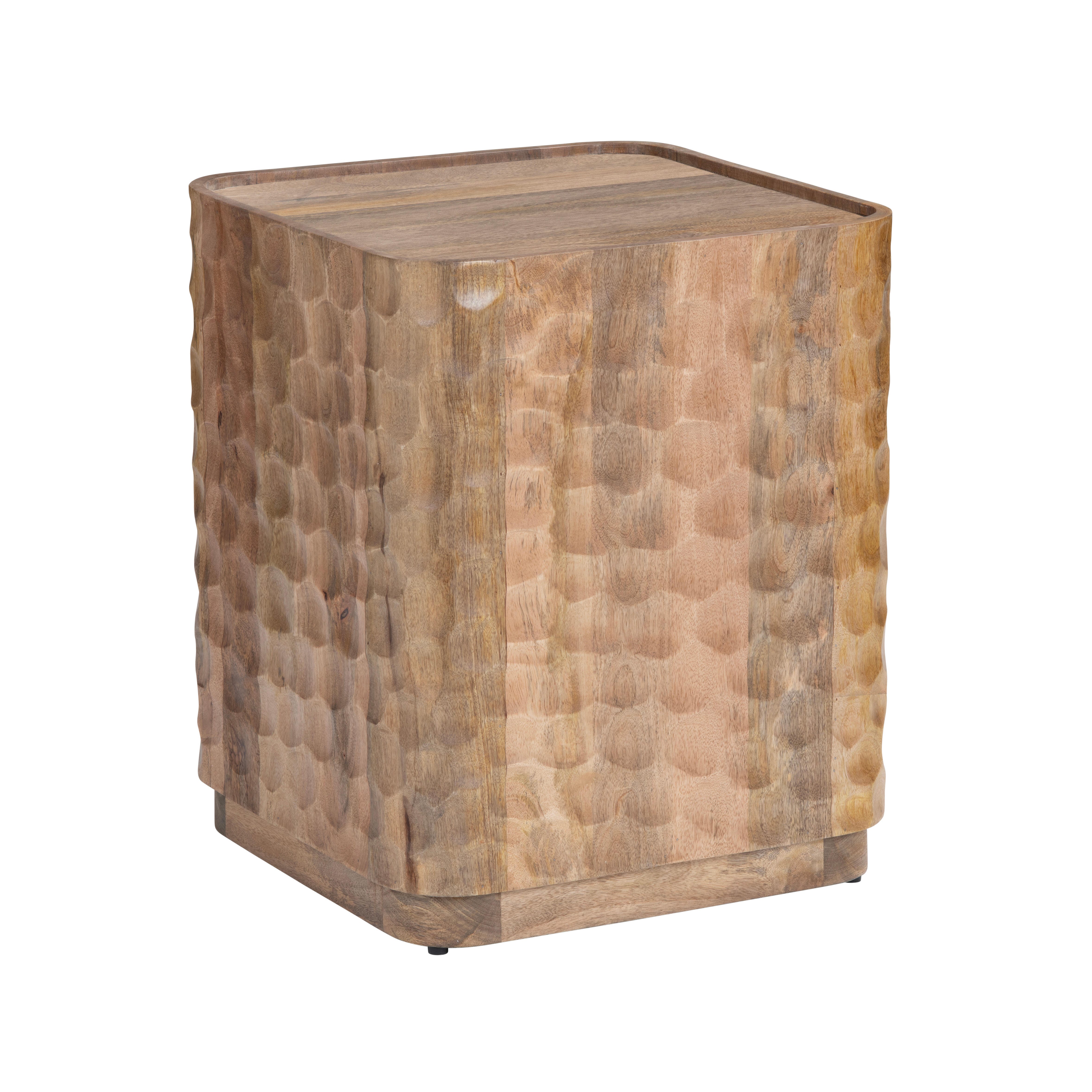 Crestview Collection Sculpted Accent Table, Brown, large