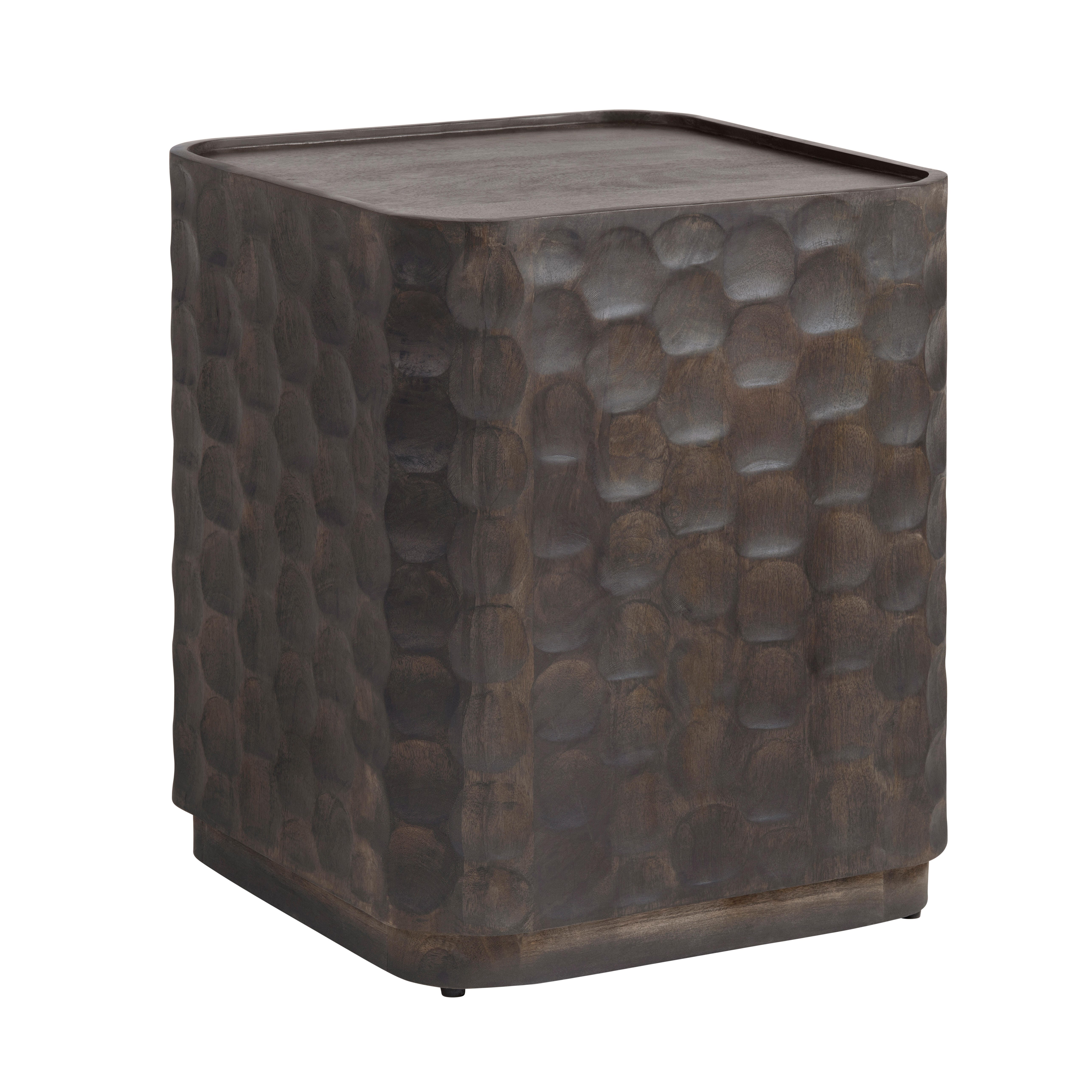 Crestview Collection Sculpted Accent Table, Gray, large