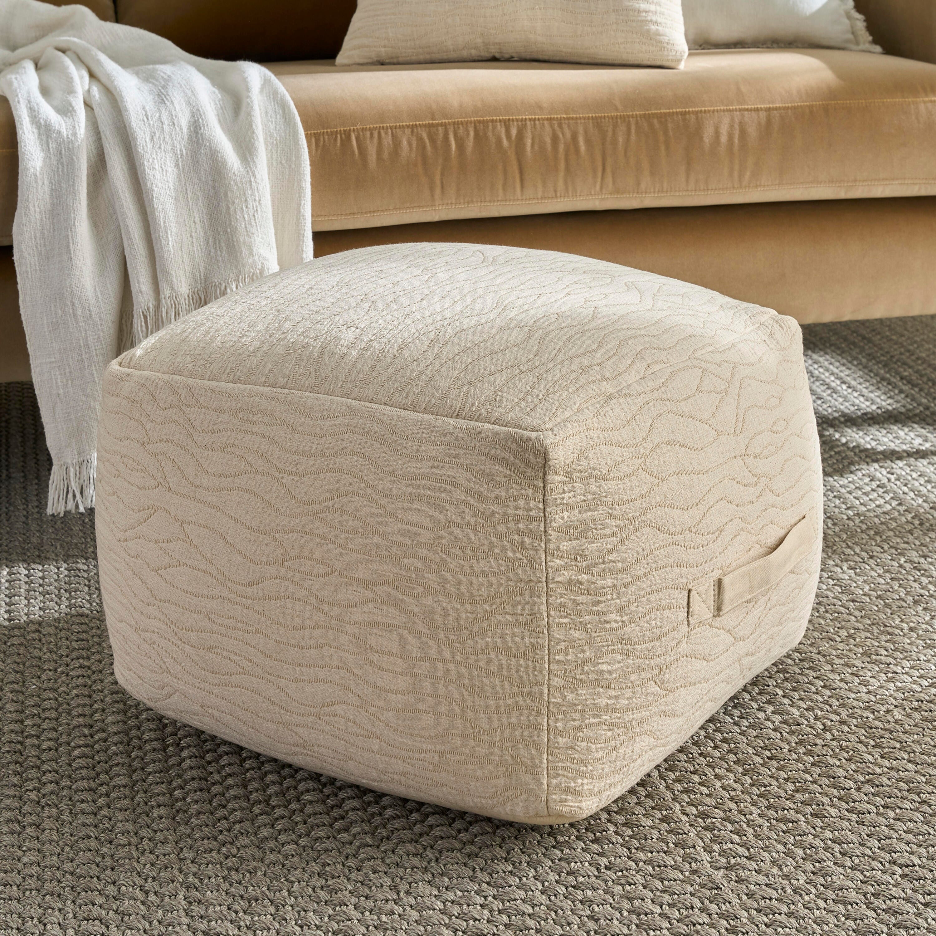 Nourison Home Indoor/Outdoor Pouf, , large