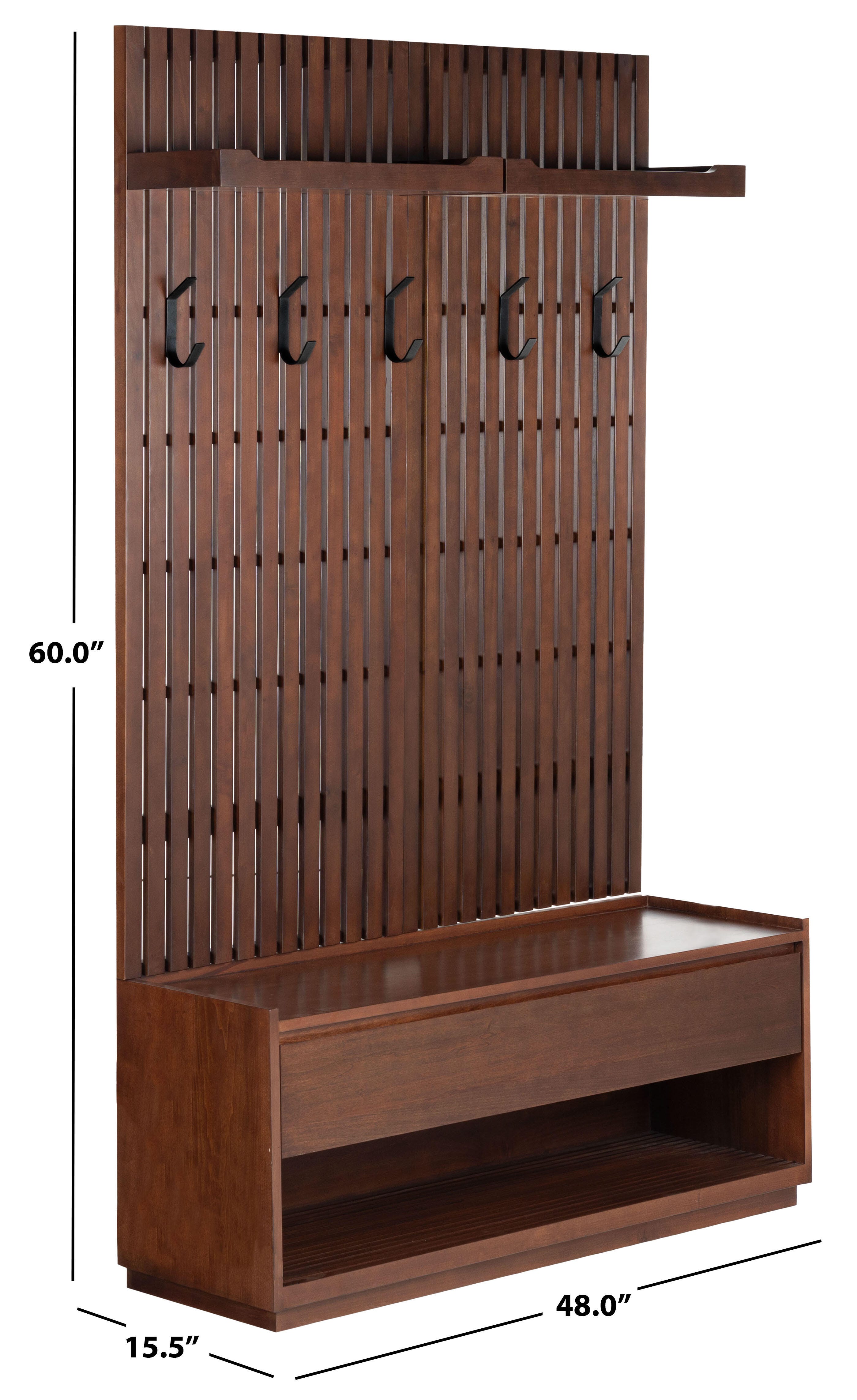 Safavieh Petrabella Hall Tree With Bench, , large