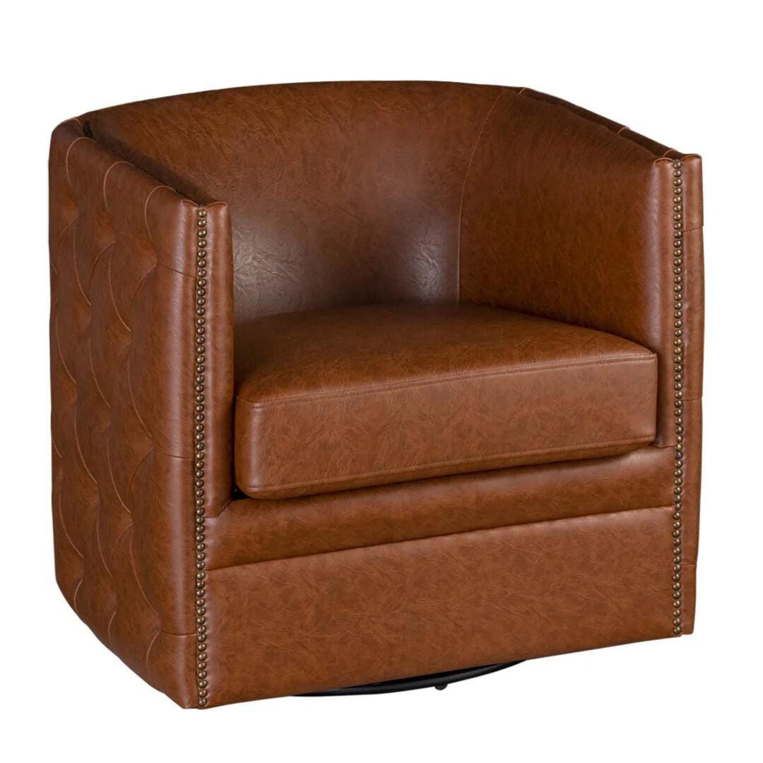 Madison Park Capstone Swivel Chair, , large