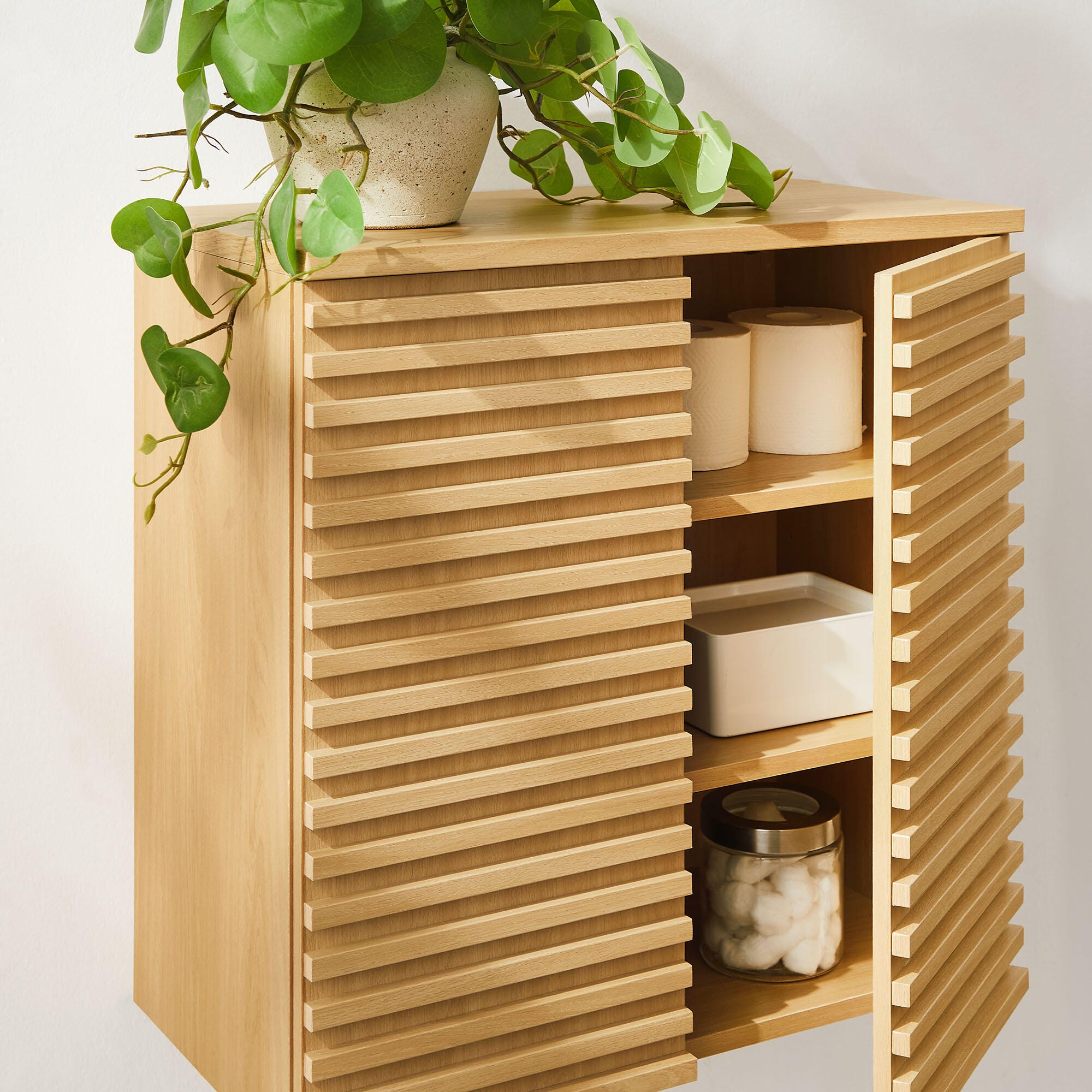 Modway Render Wall Mounted Bathroom Storage Cabinet, , large