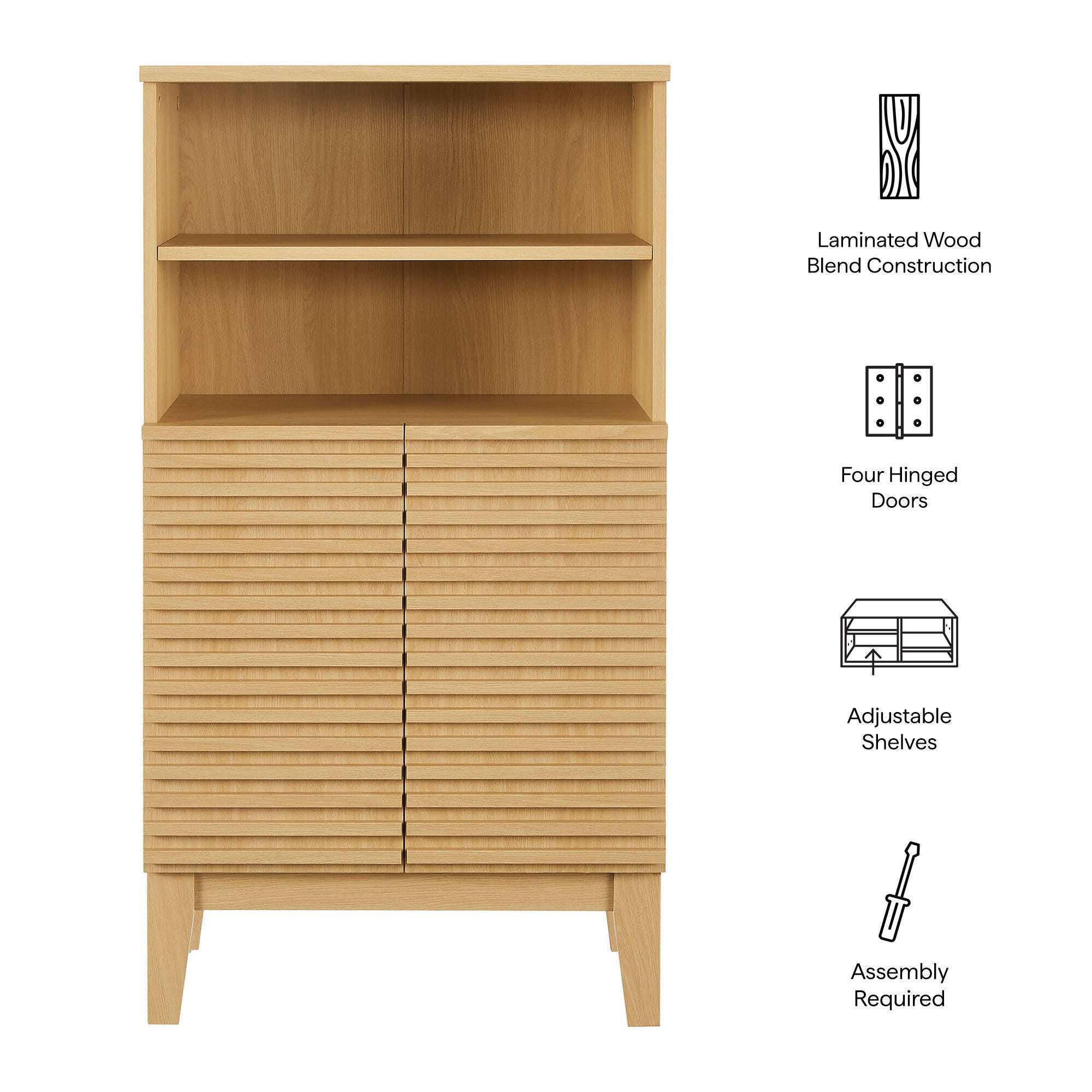Modway Render Bathroom Storage Cabinet, , large