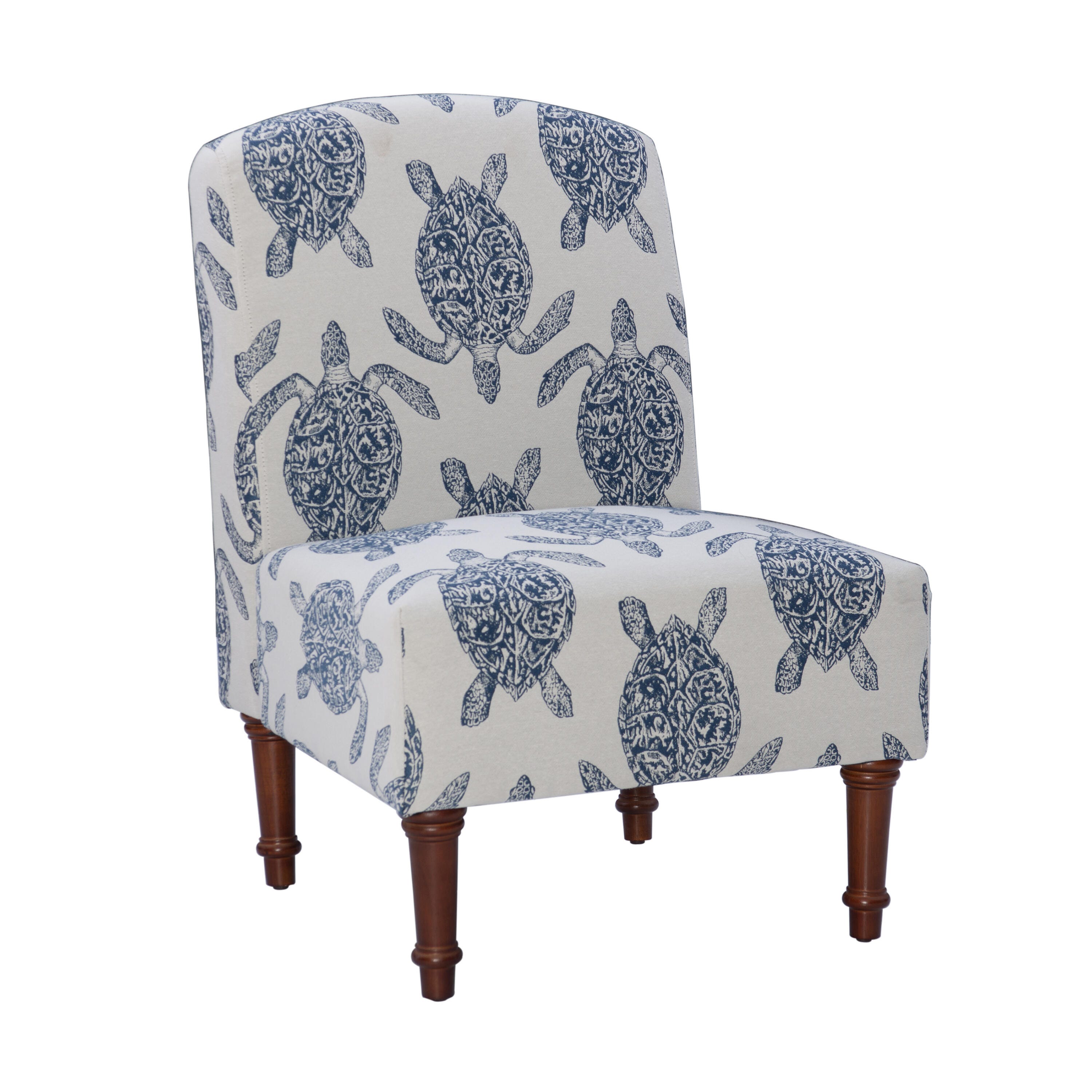 Linon Conroe Accent Chair, Blue, large