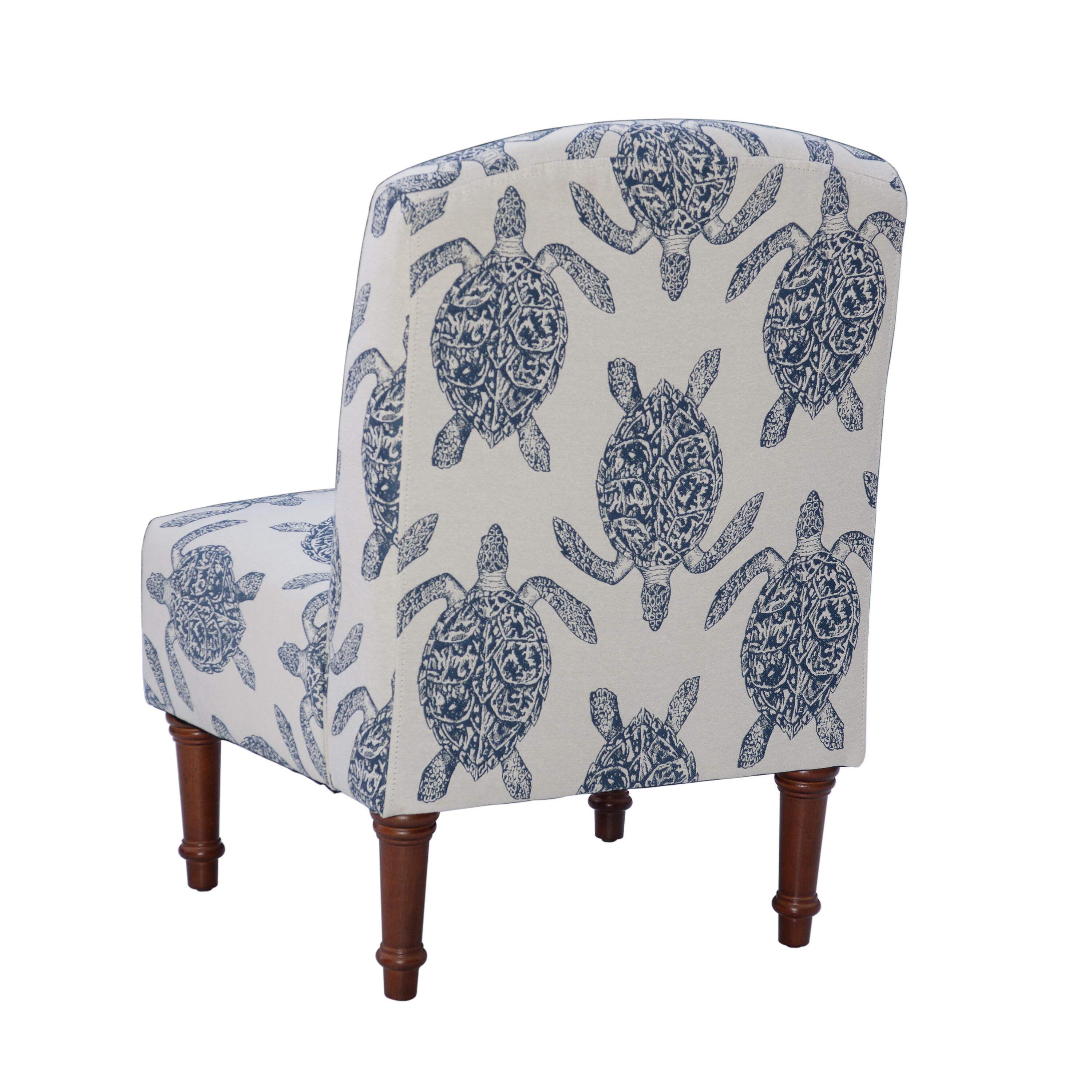 Linon Conroe Accent Chair, Blue, large