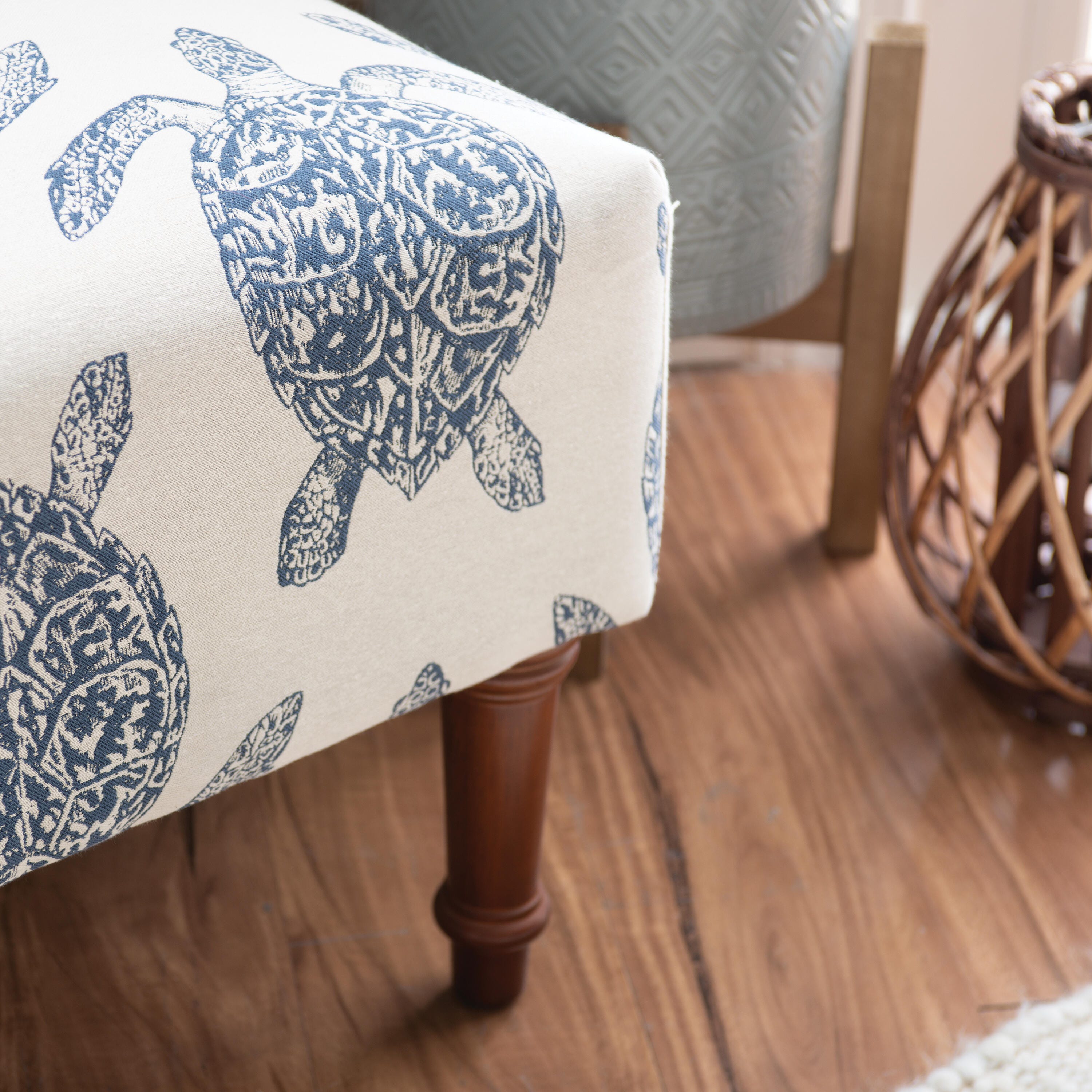 Linon Conroe Accent Chair, Blue, large