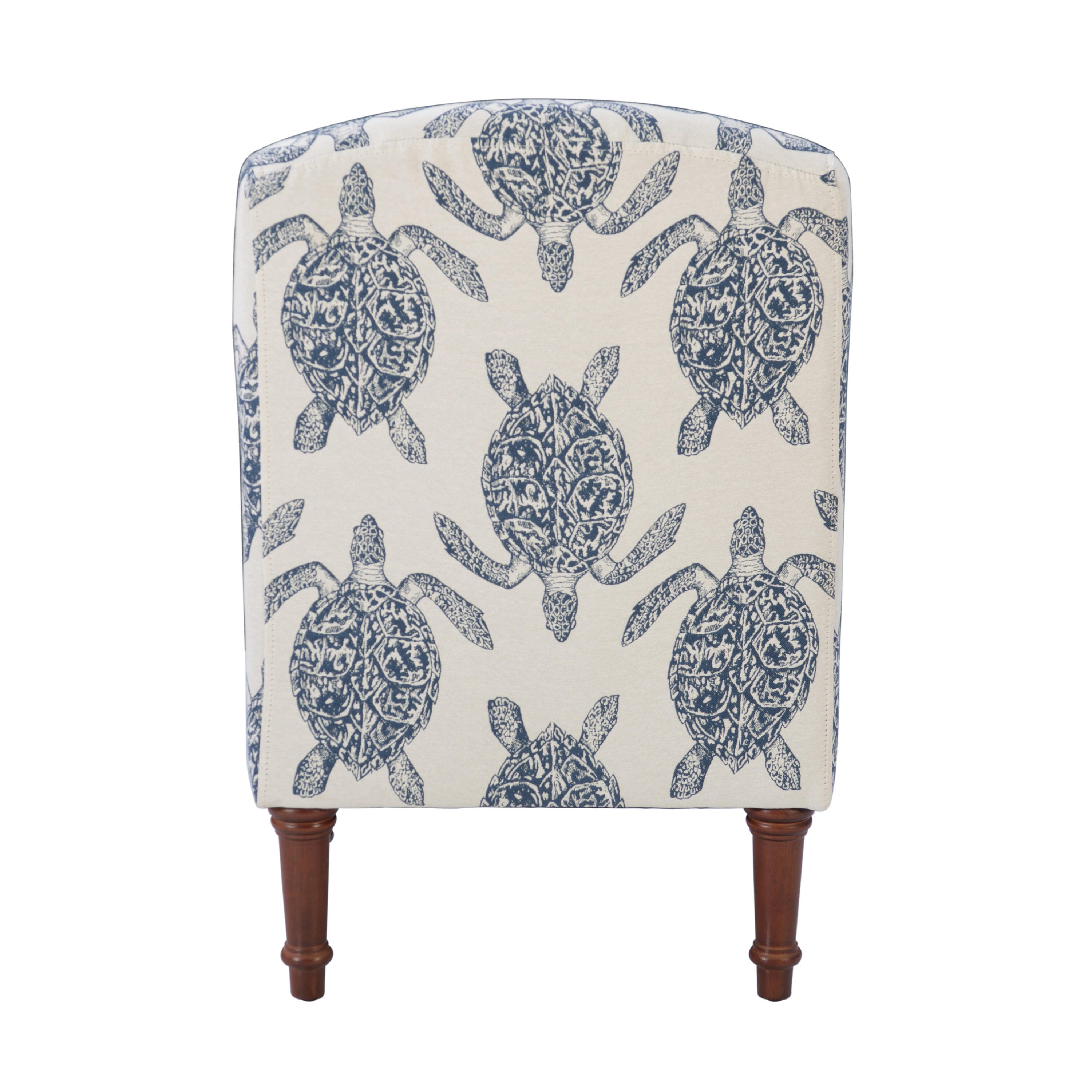Linon Conroe Accent Chair, Blue, large
