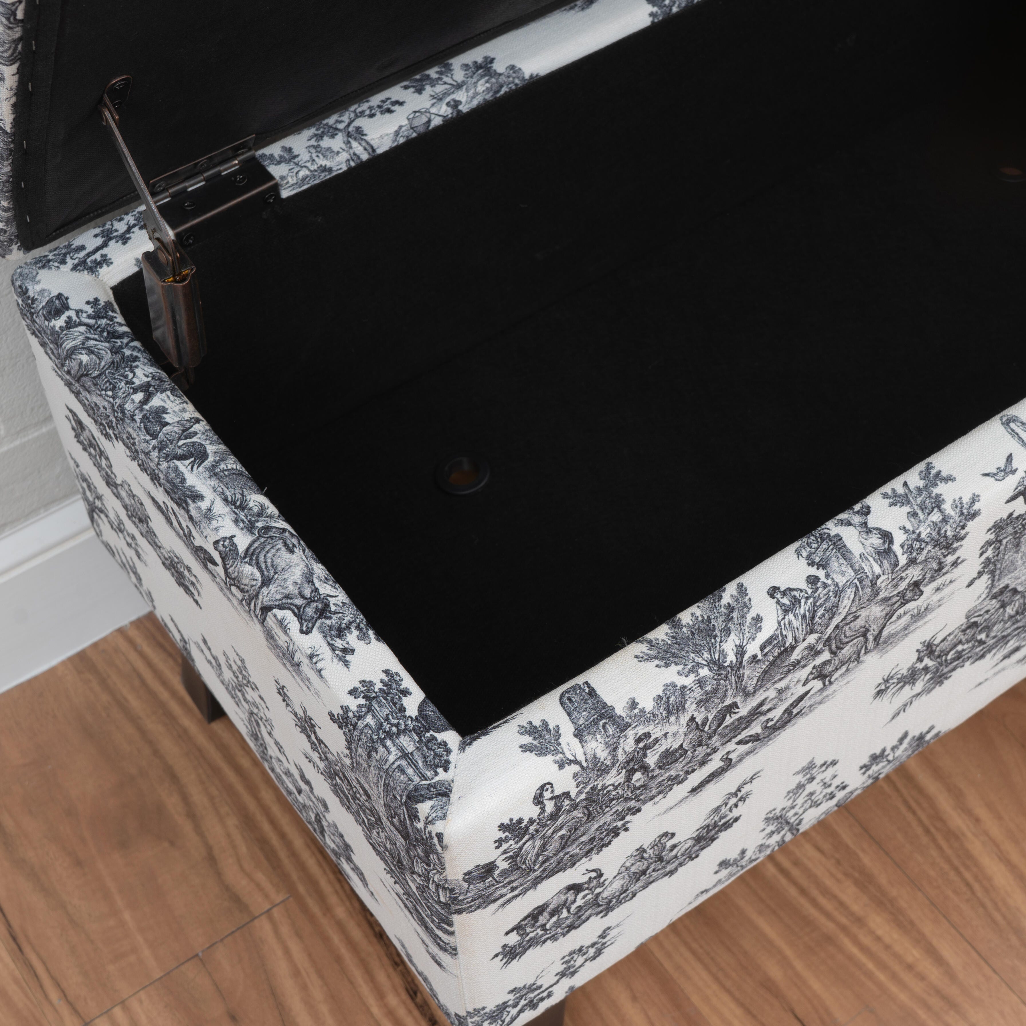 Linon Stephanie Storage Bench, , large