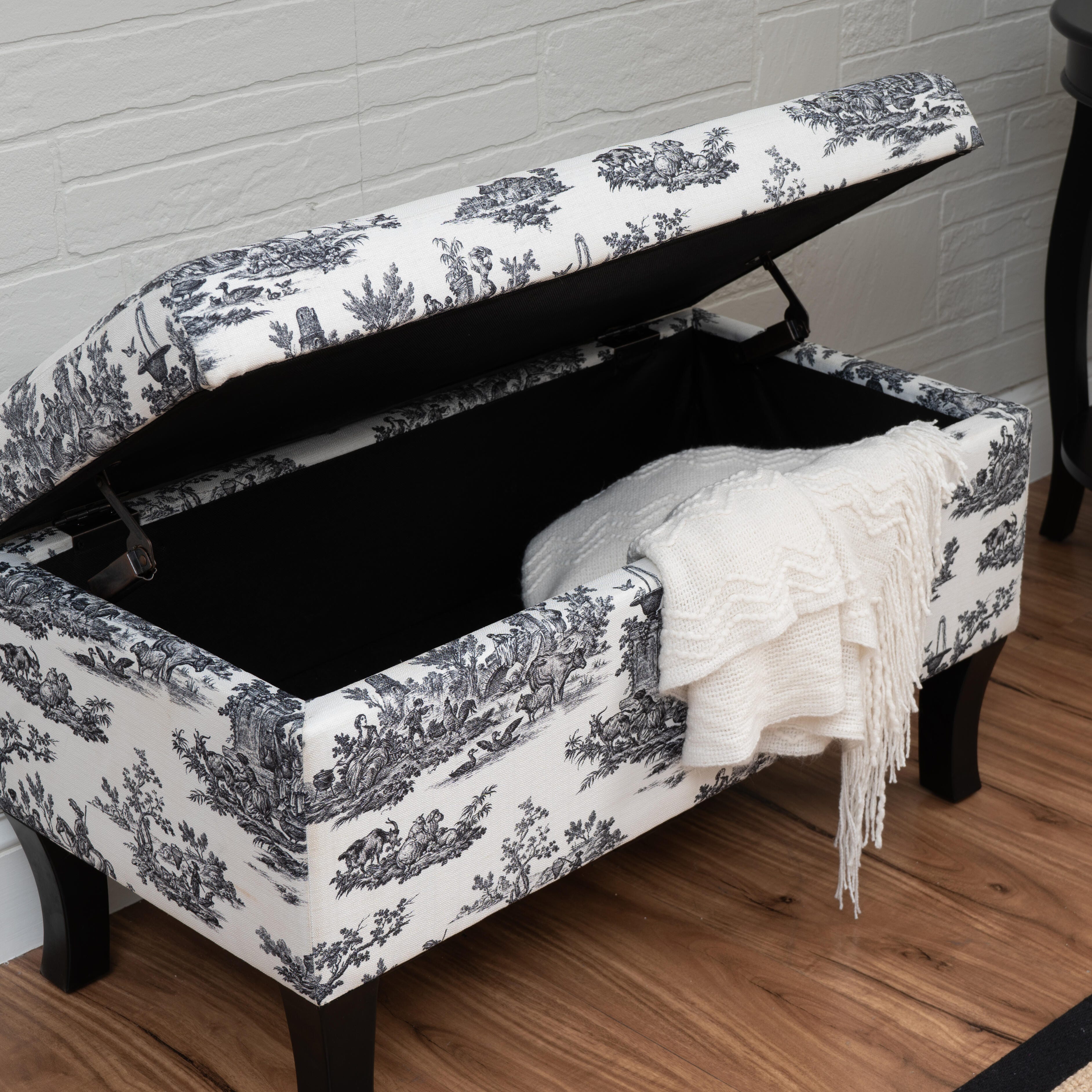 Linon Stephanie Storage Bench, , large