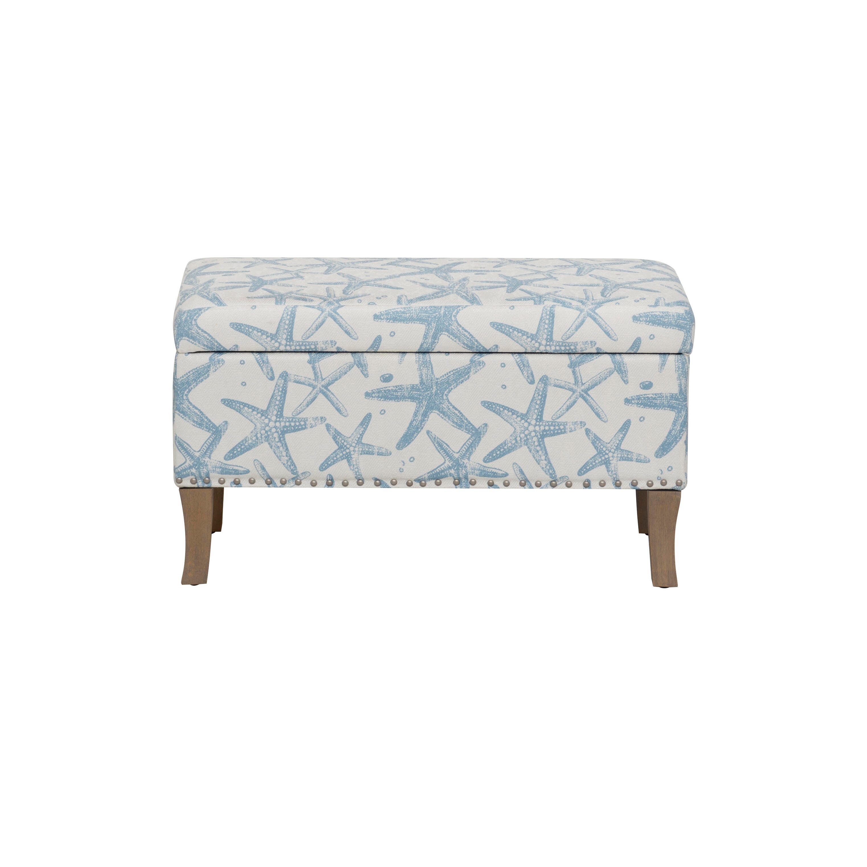 Linon Stephanie Starfish Storage Bench, , large