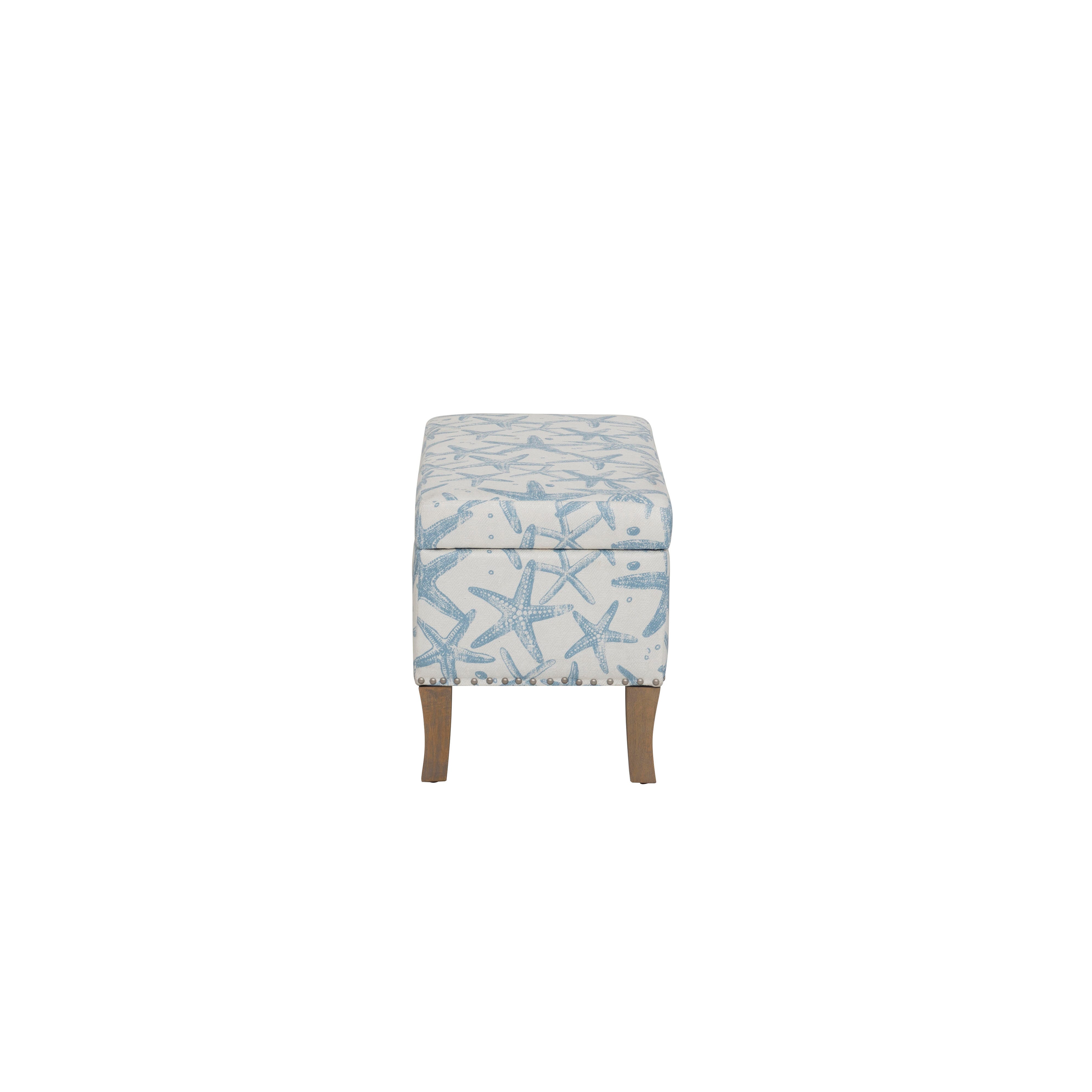 Linon Stephanie Starfish Storage Bench, , large