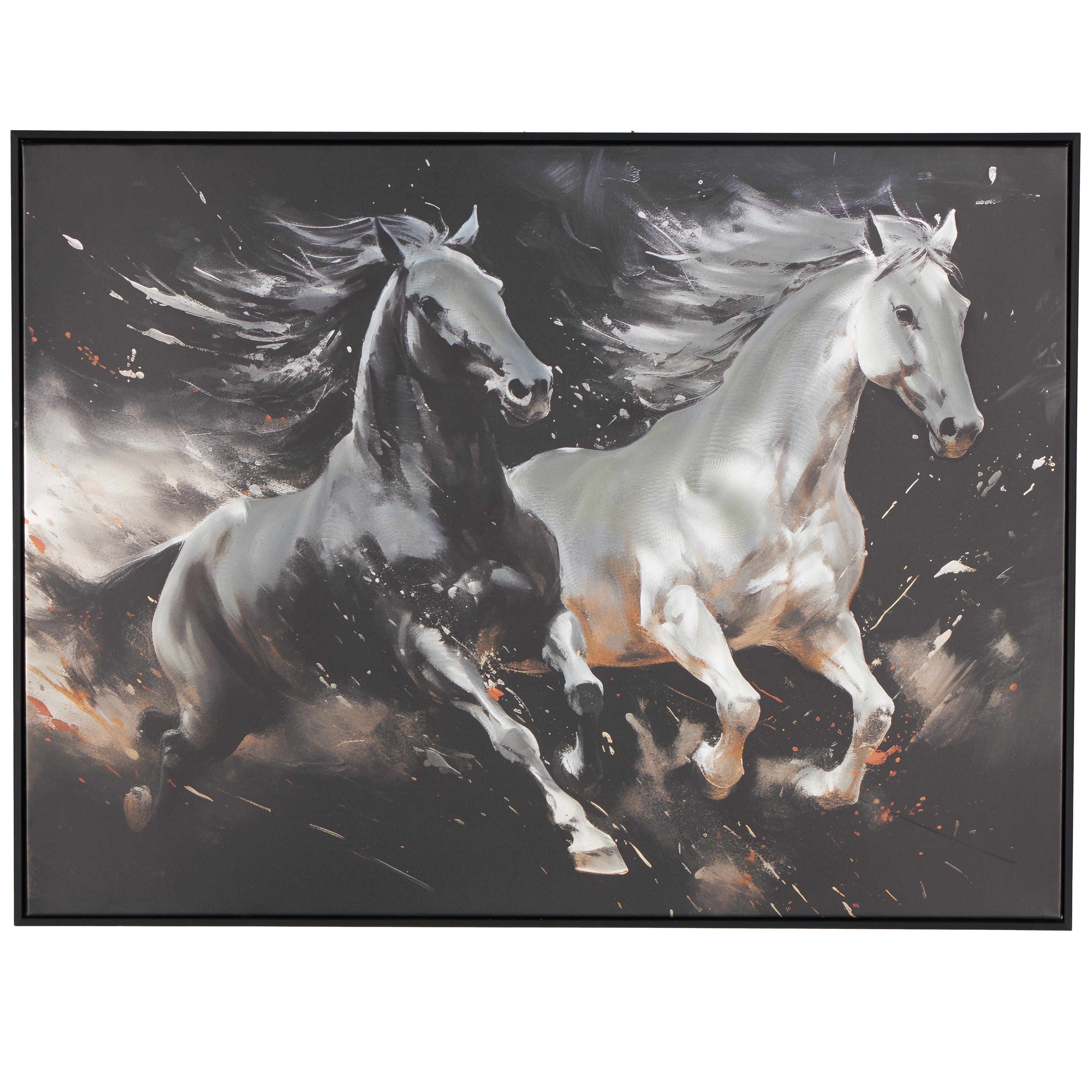 Bayberry Lane Running Horses Wall Art 40" x 30", , large