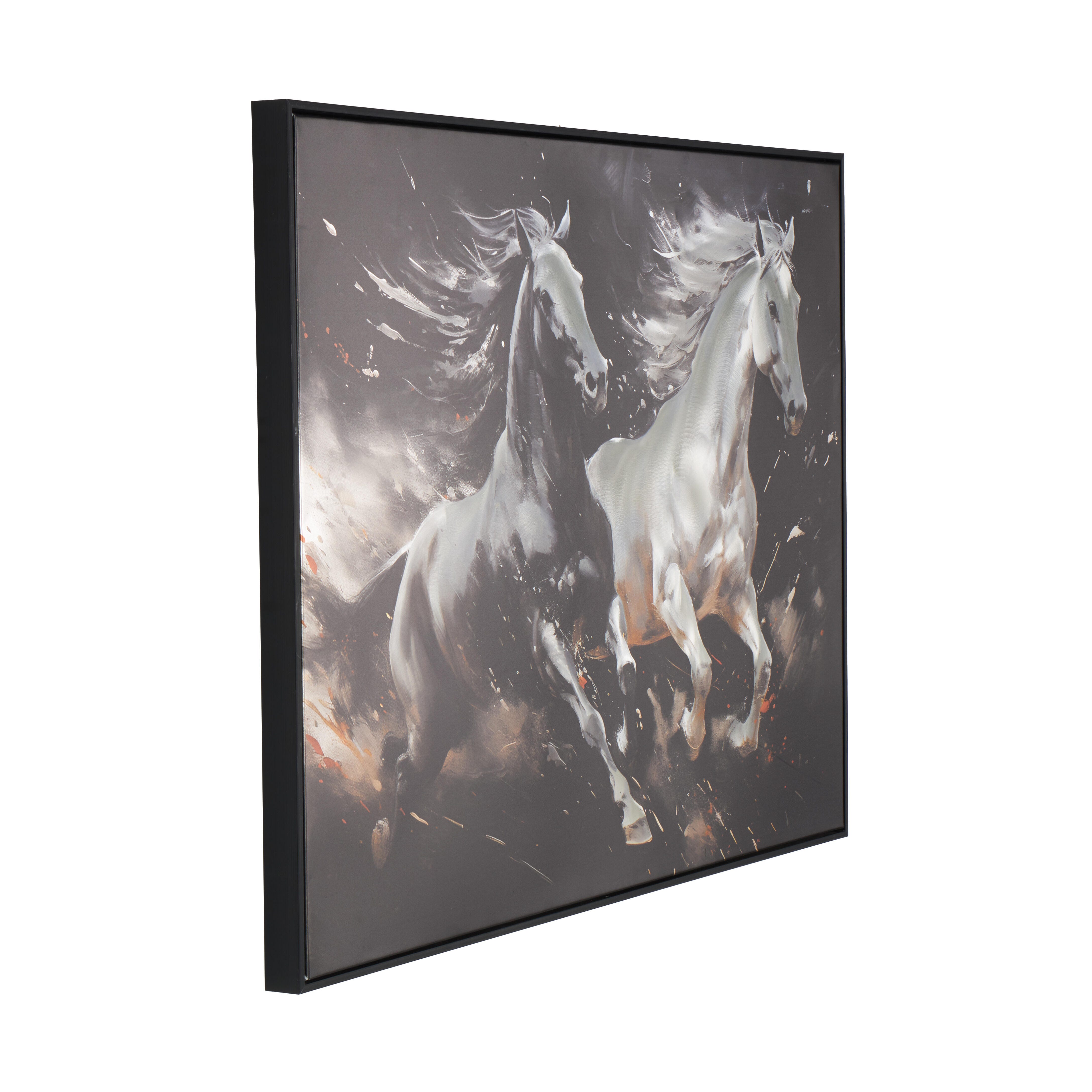 Bayberry Lane Running Horses Wall Art 40" x 30", , large