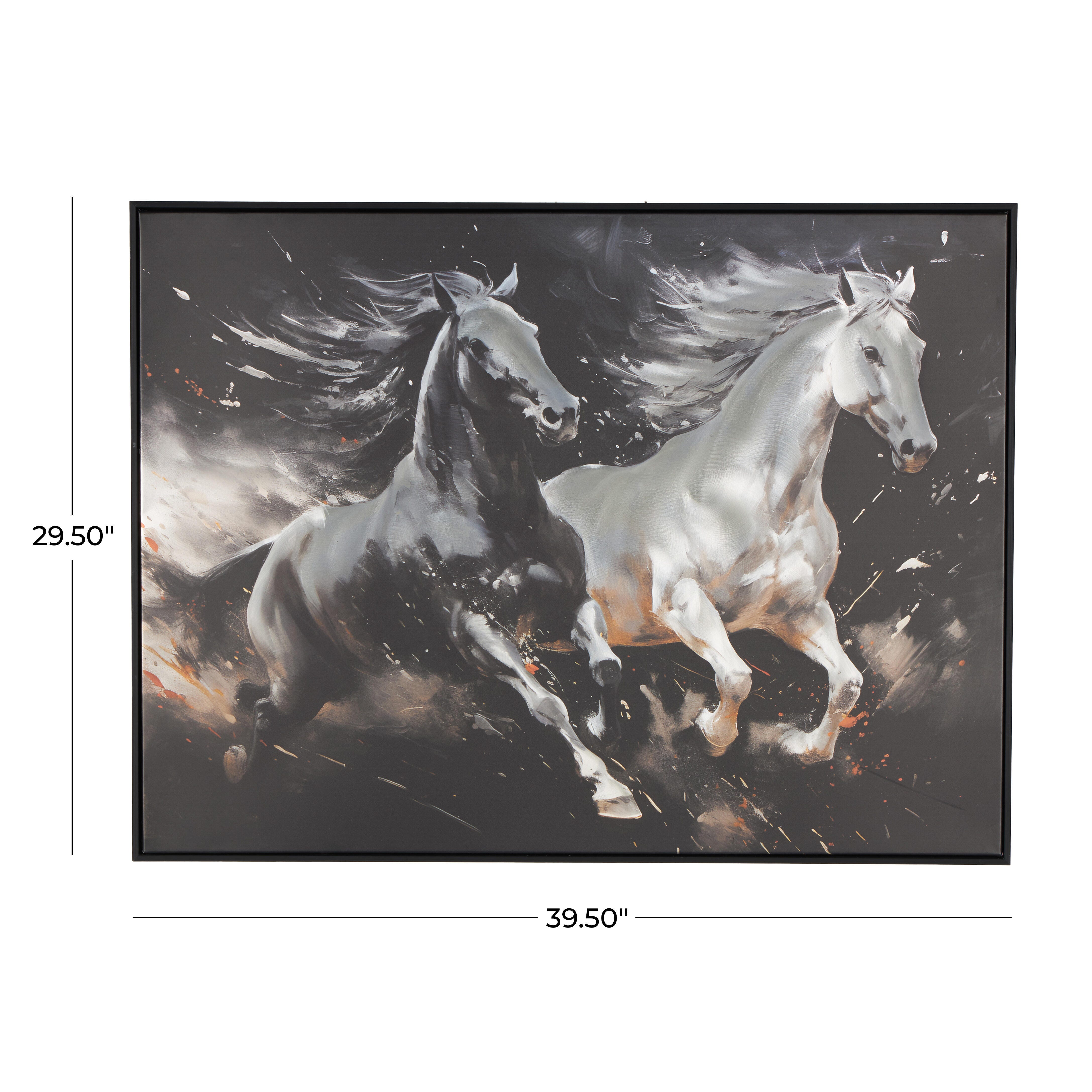 Bayberry Lane Running Horses Wall Art 40" x 30", , large