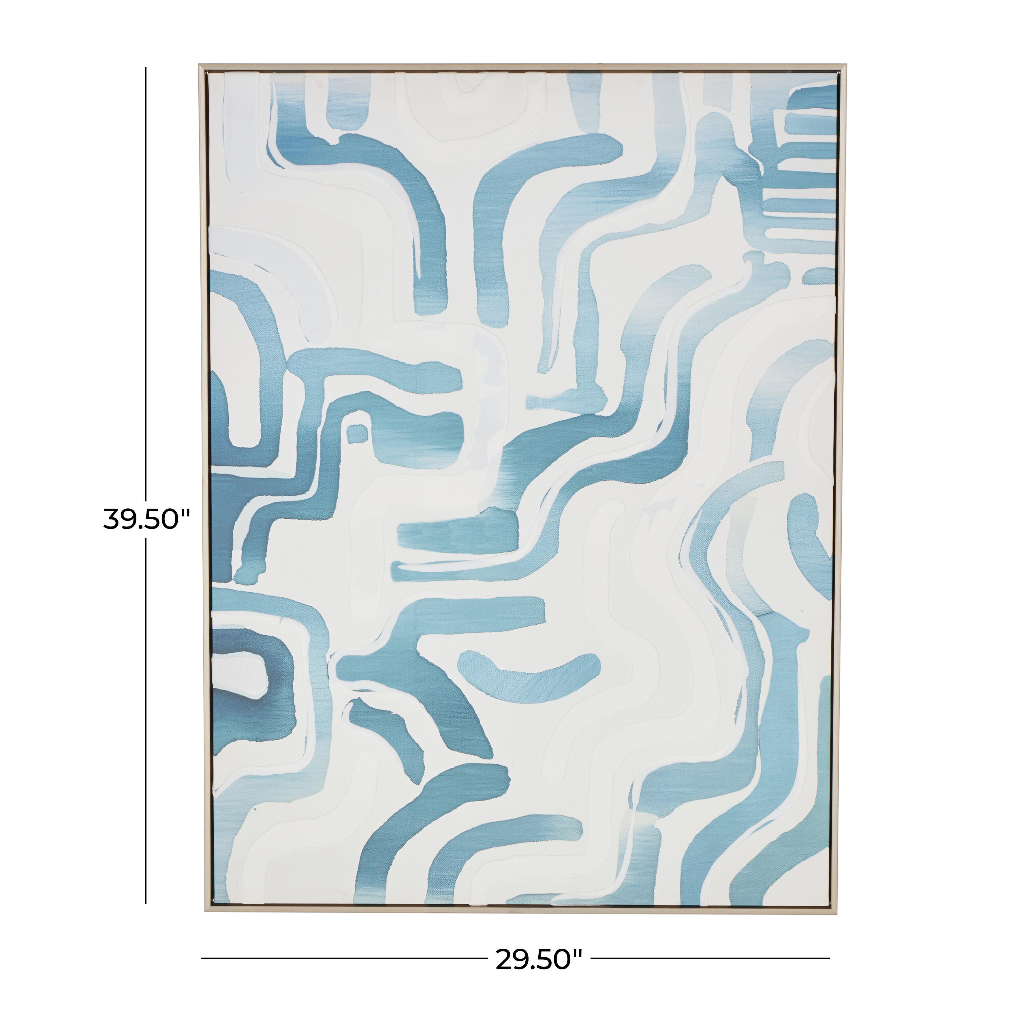 Bayberry Lane Wavy Lines Wall Art 30" x 40", , large