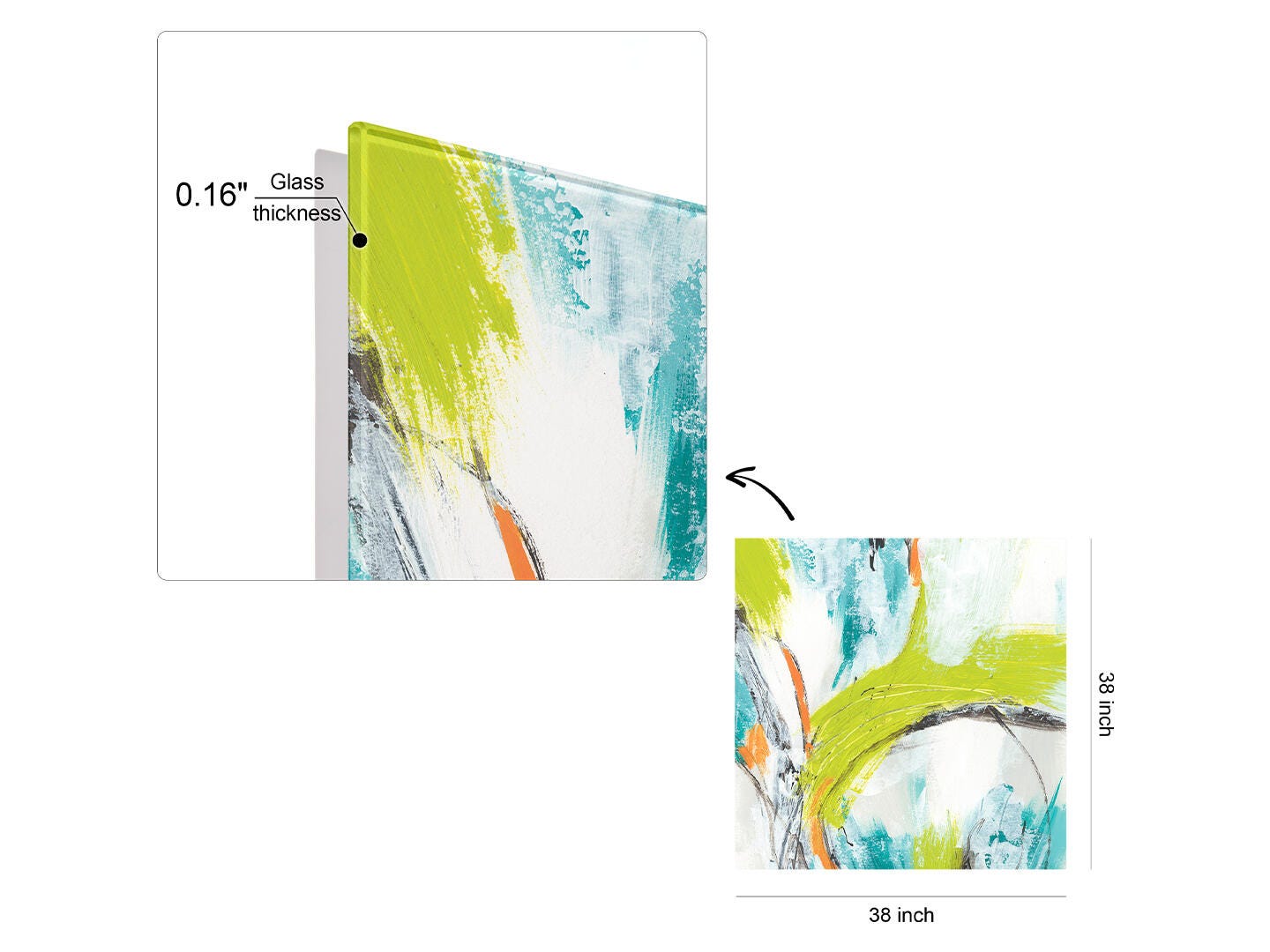 Empire Art Direct Piquant Wall Art 38" x 38", , large