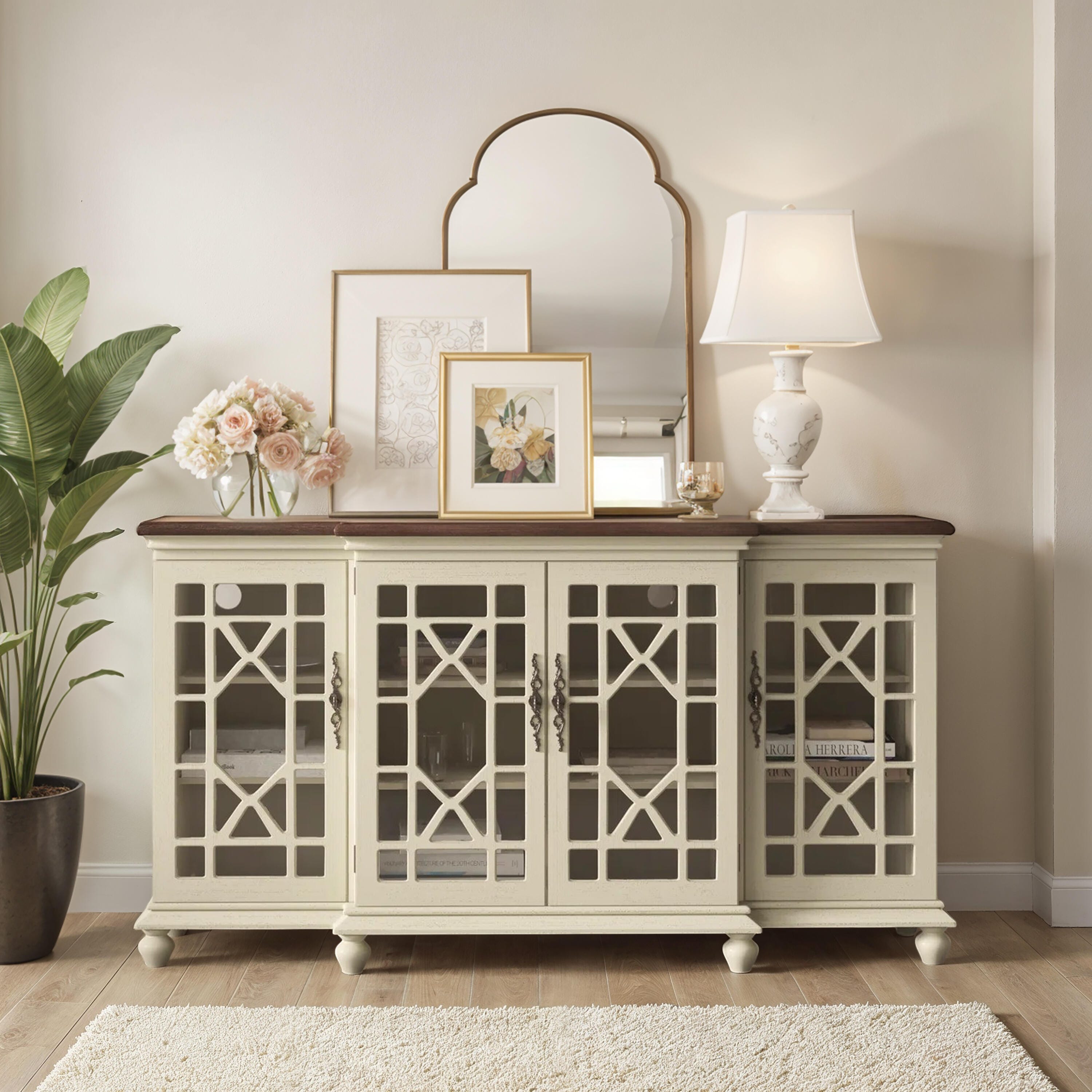 Linon Mastro 72" Accent Cabinet, , large