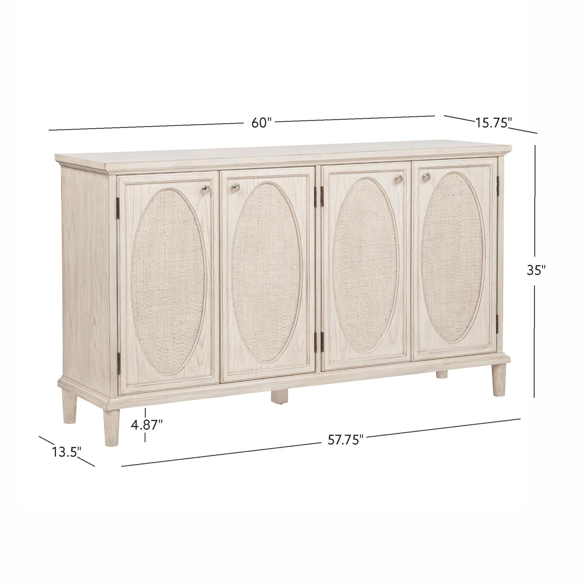 Linon Rollins 60" Accent Cabinet, , large