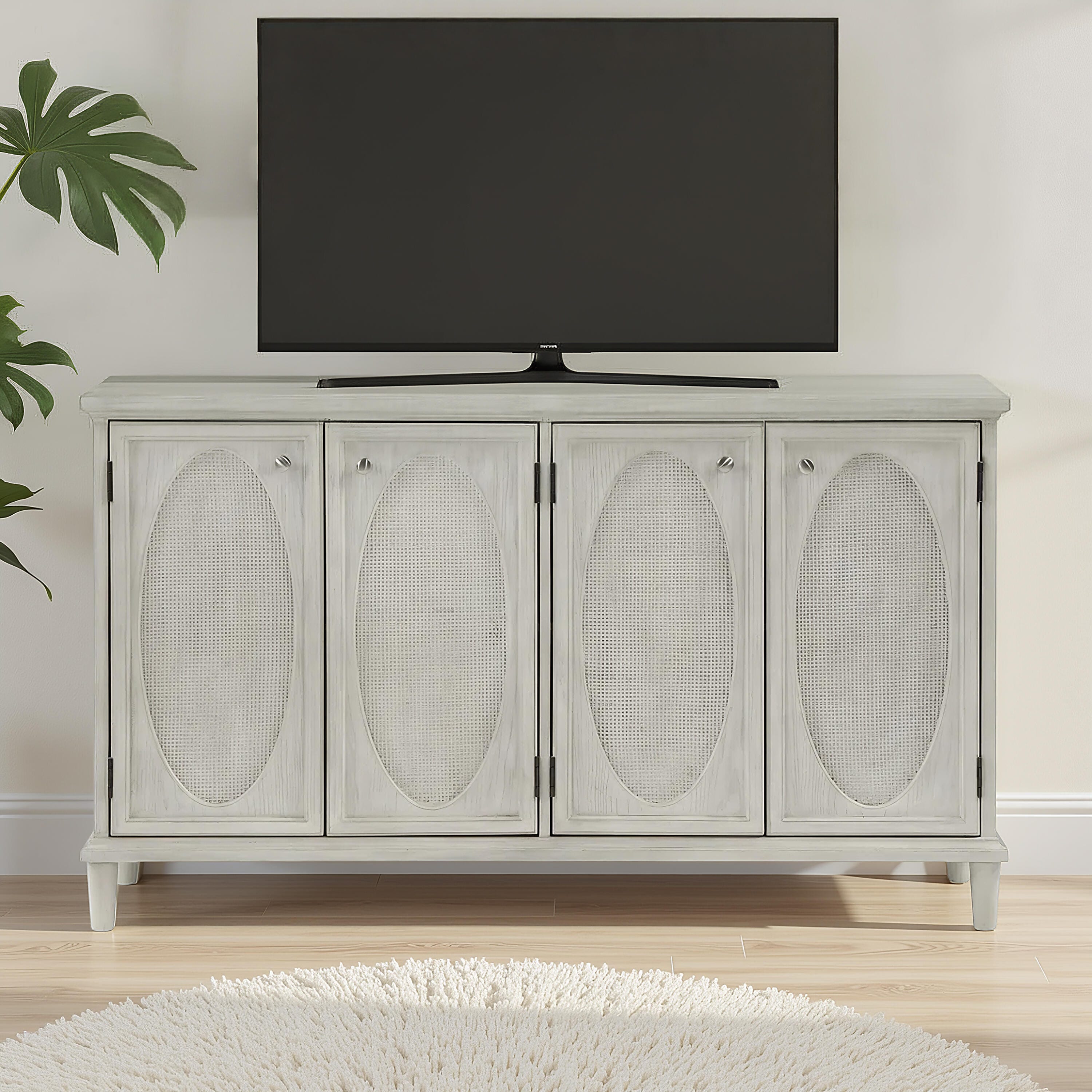 Linon Rollins 60" Accent Cabinet, , large