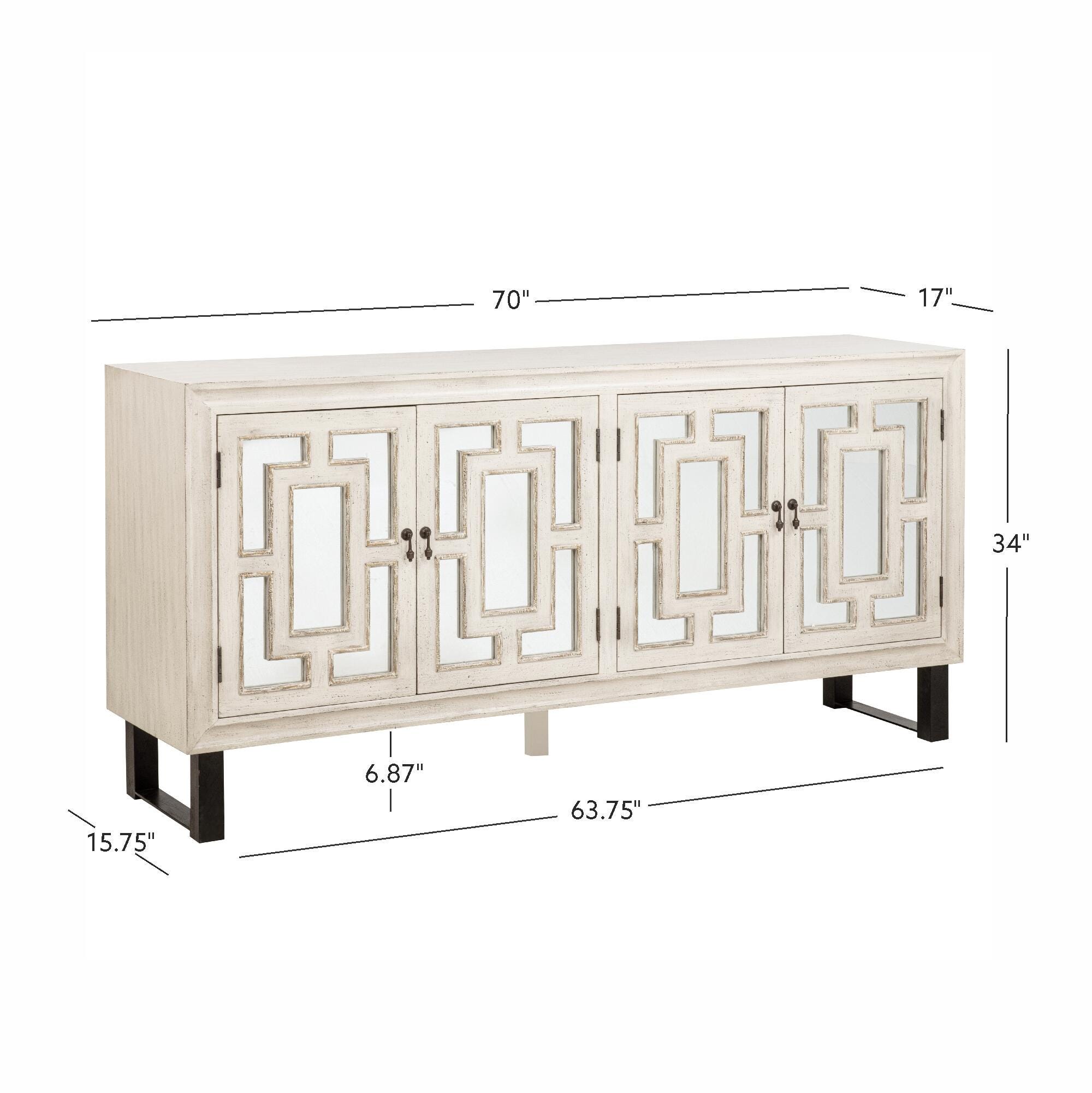 Linon Tamara 70" Accent Cabinet, , large