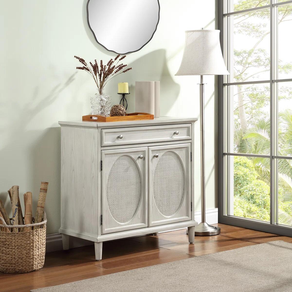 Linon Rollins 34" Accent Cabinet, , large