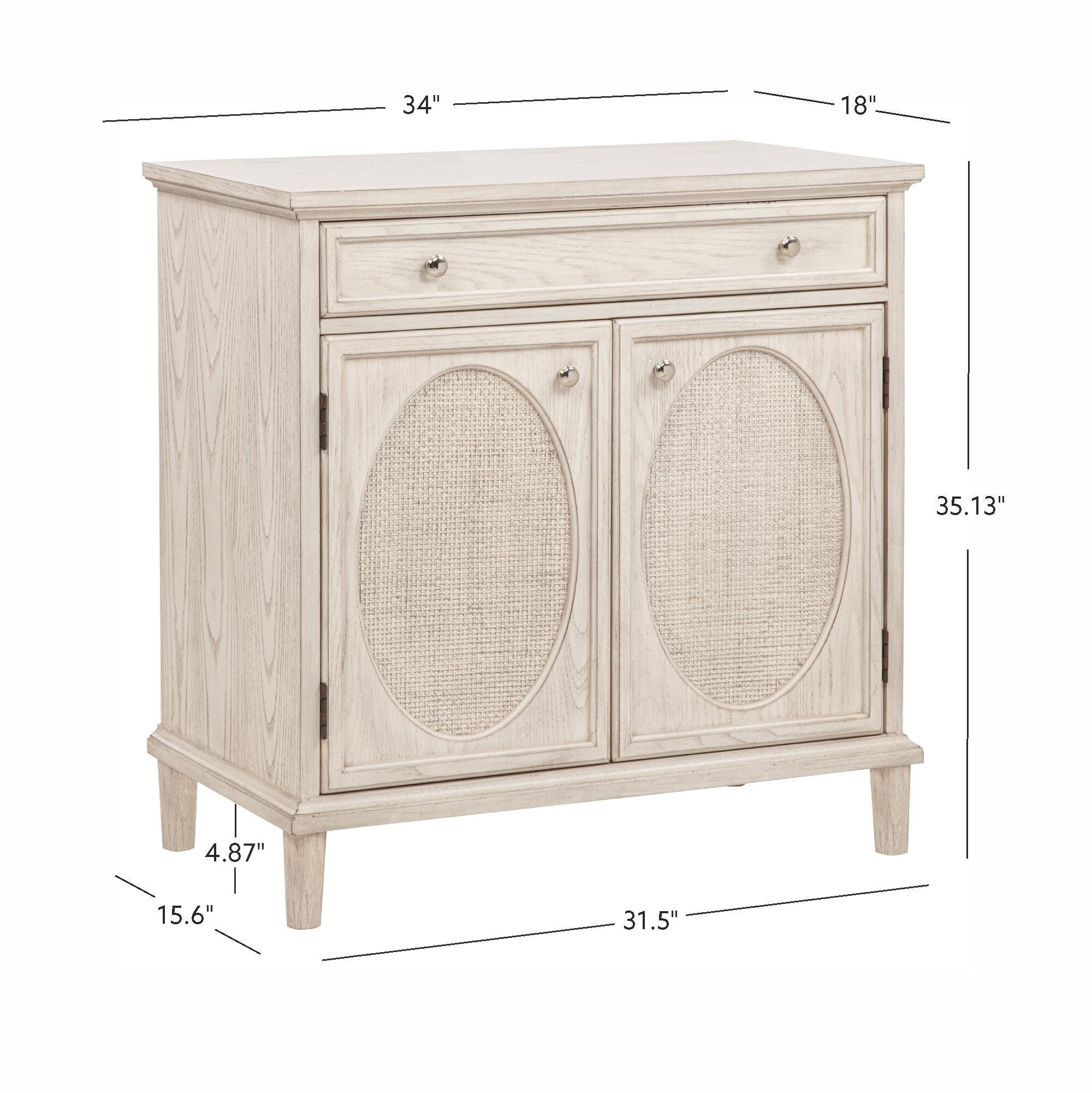 Linon Rollins 34" Accent Cabinet, , large