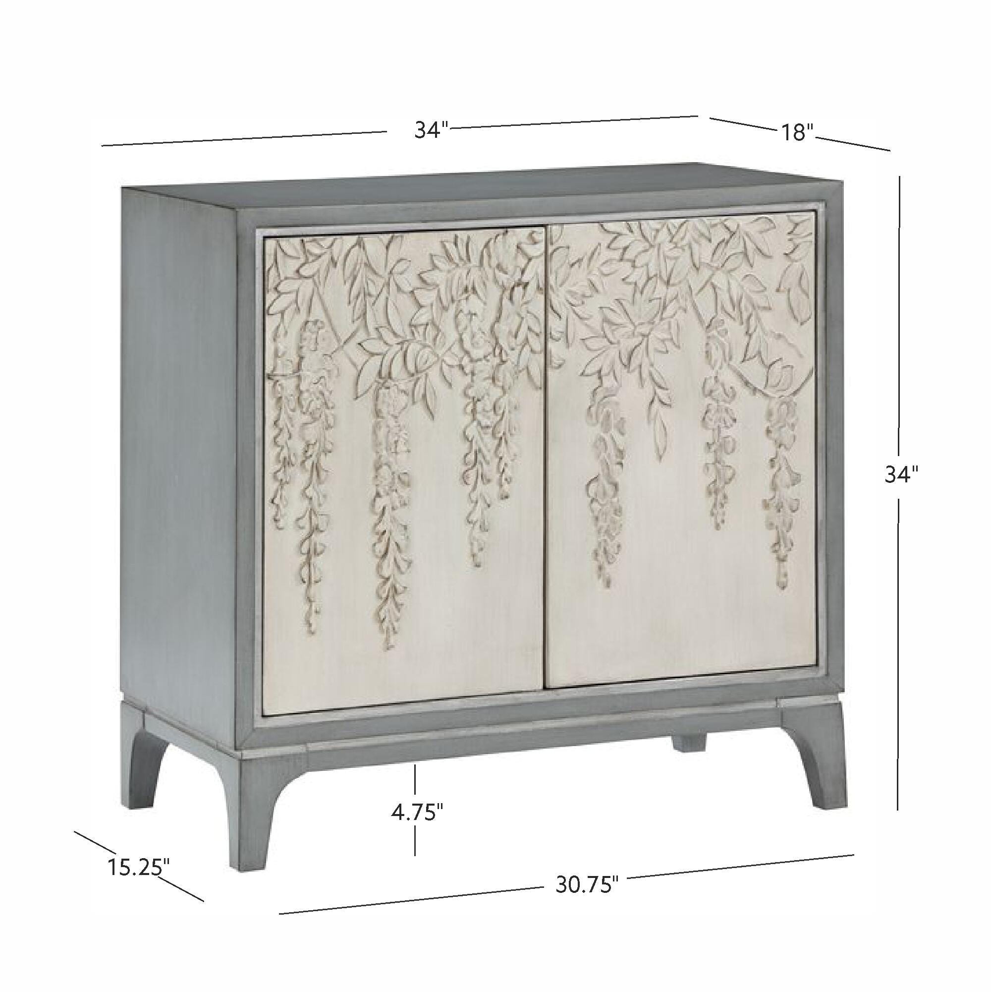 Linon Cragen 34" Accent Cabinet, , large