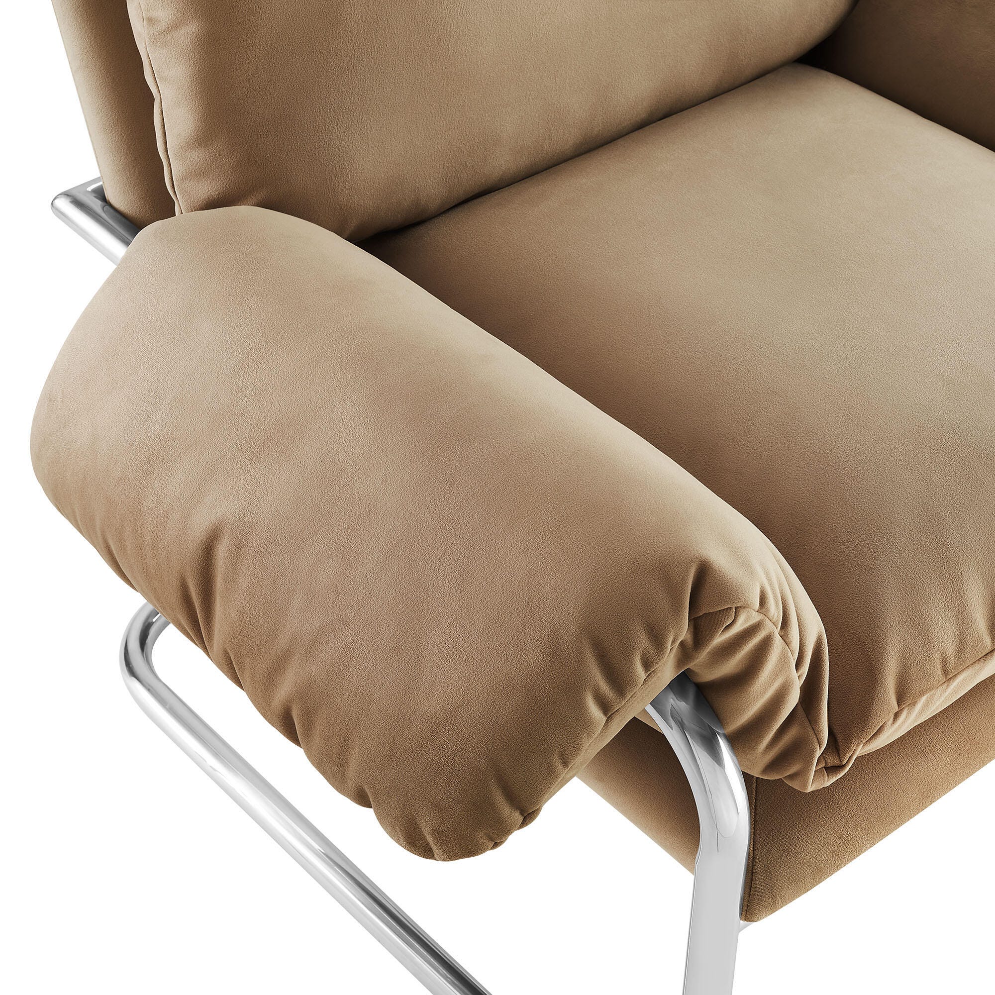 Modway Ansel Accent Chair, Taupe, large
