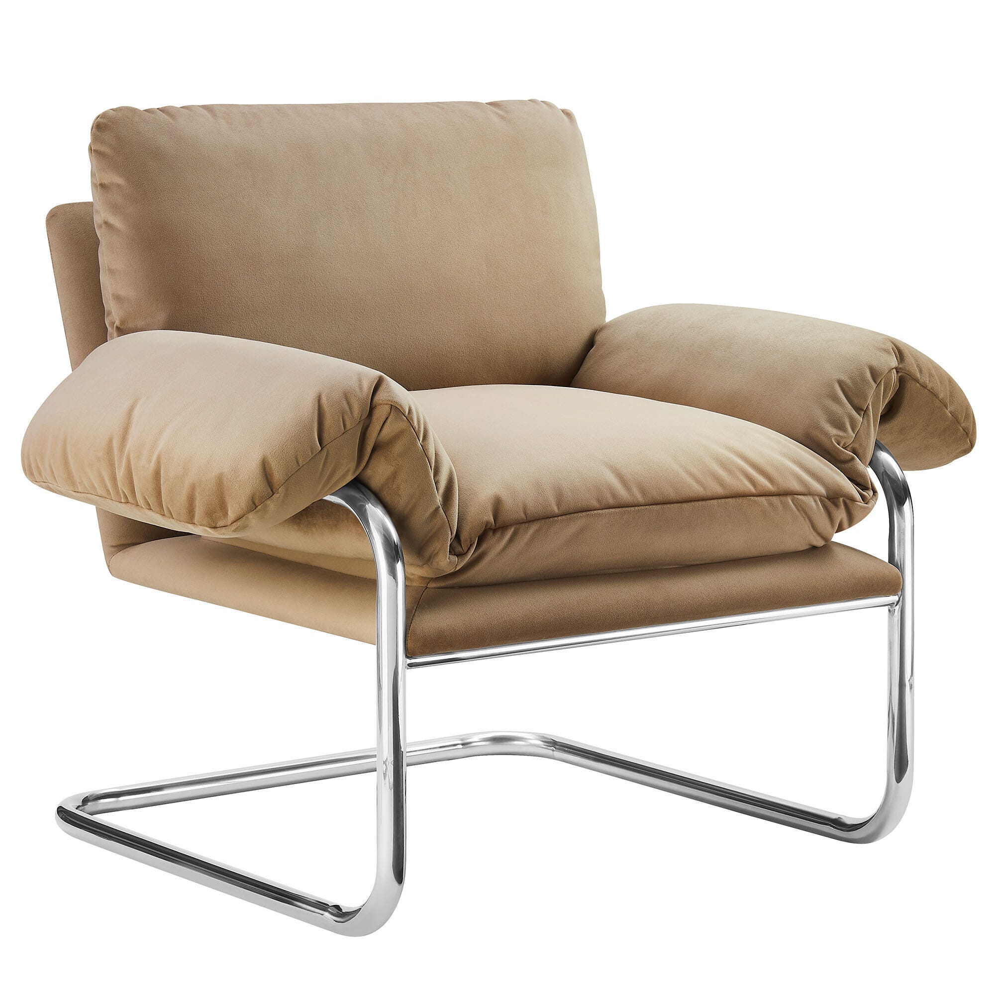 Modway Ansel Accent Chair, Taupe, large