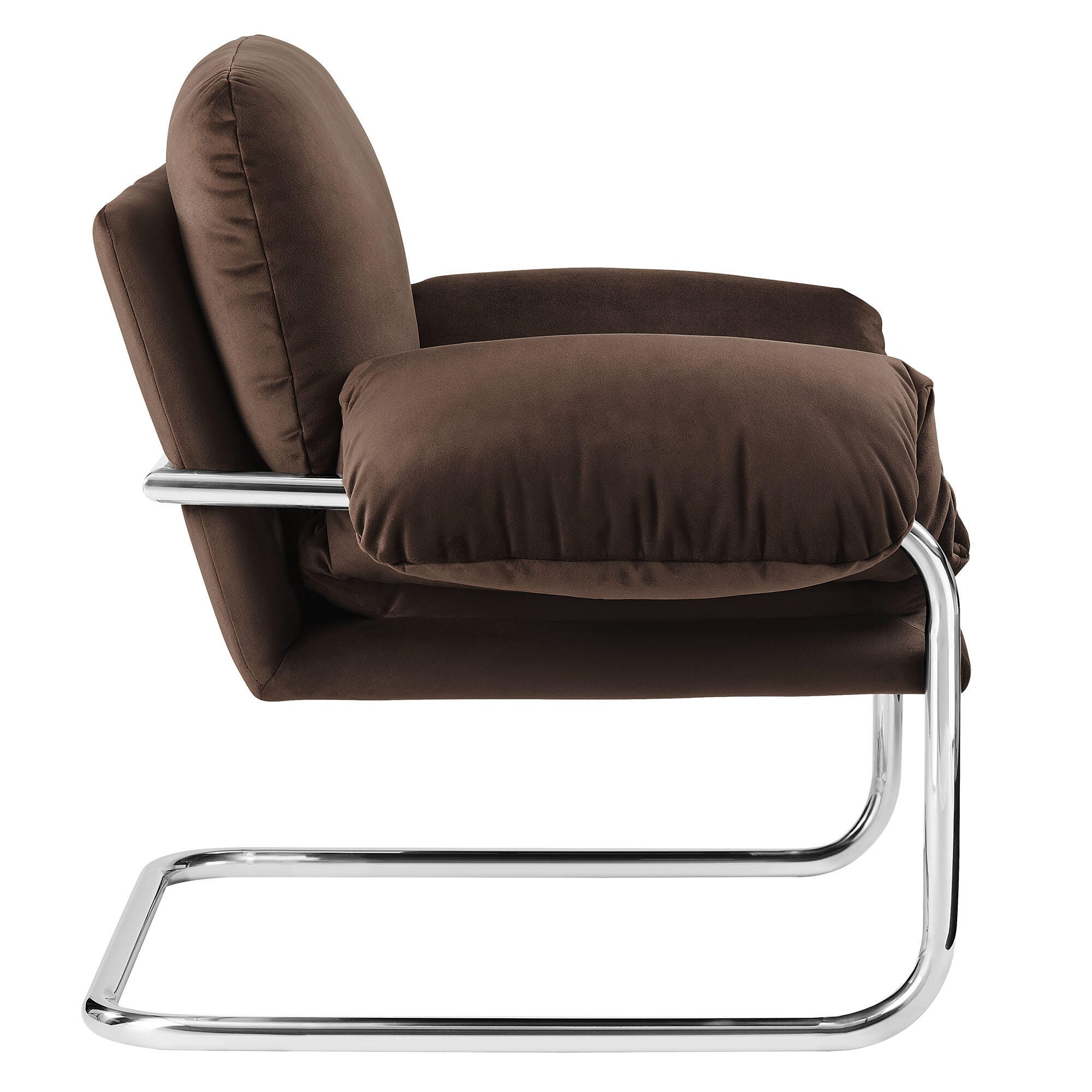 Modway Ansel Accent Chair, Chocolate Brown, large