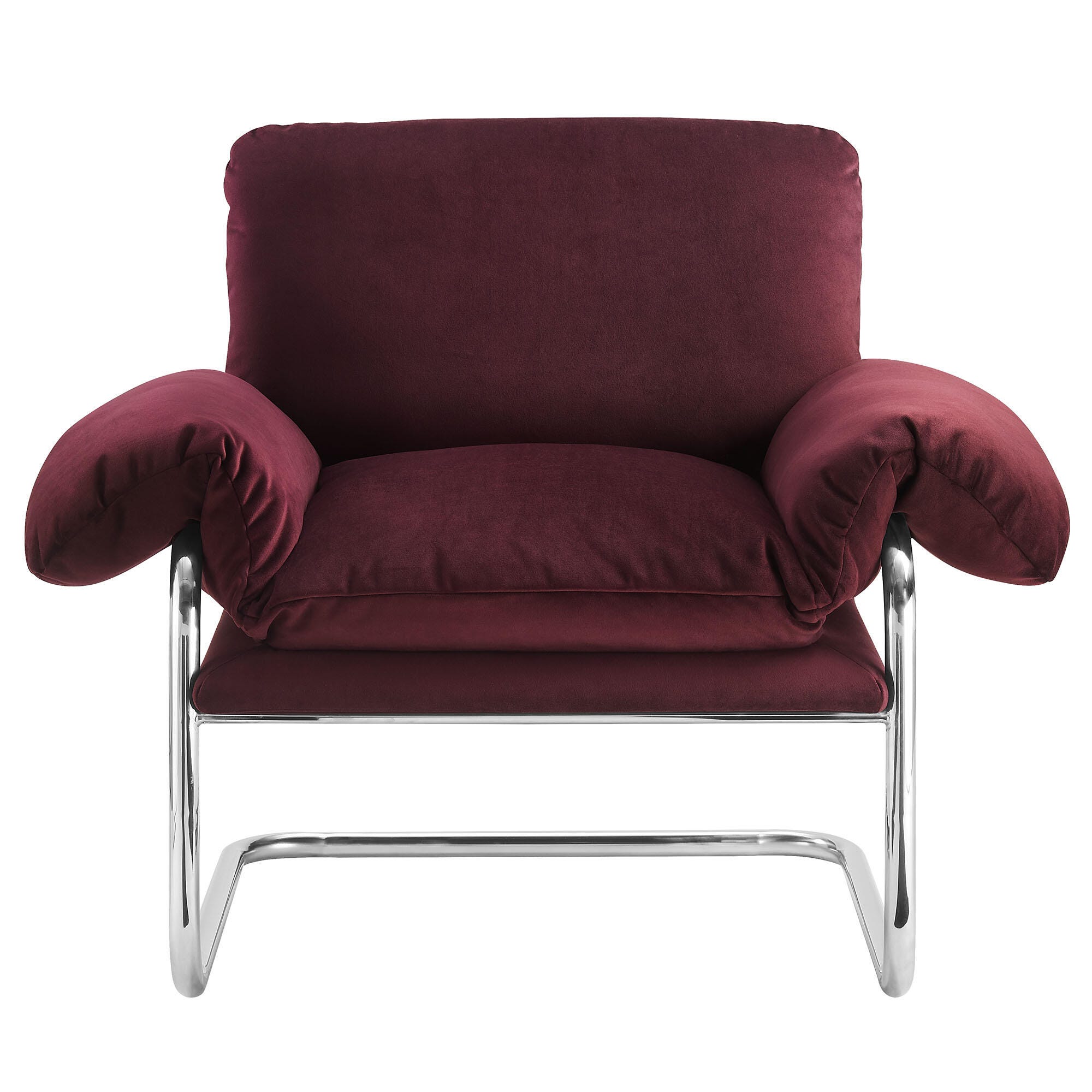 Modway Ansel Accent Chair, Mulberry, large