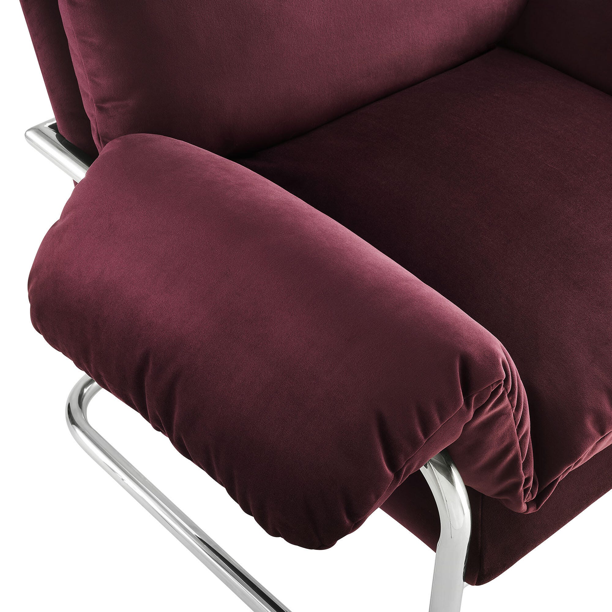 Modway Ansel Accent Chair, Mulberry, large